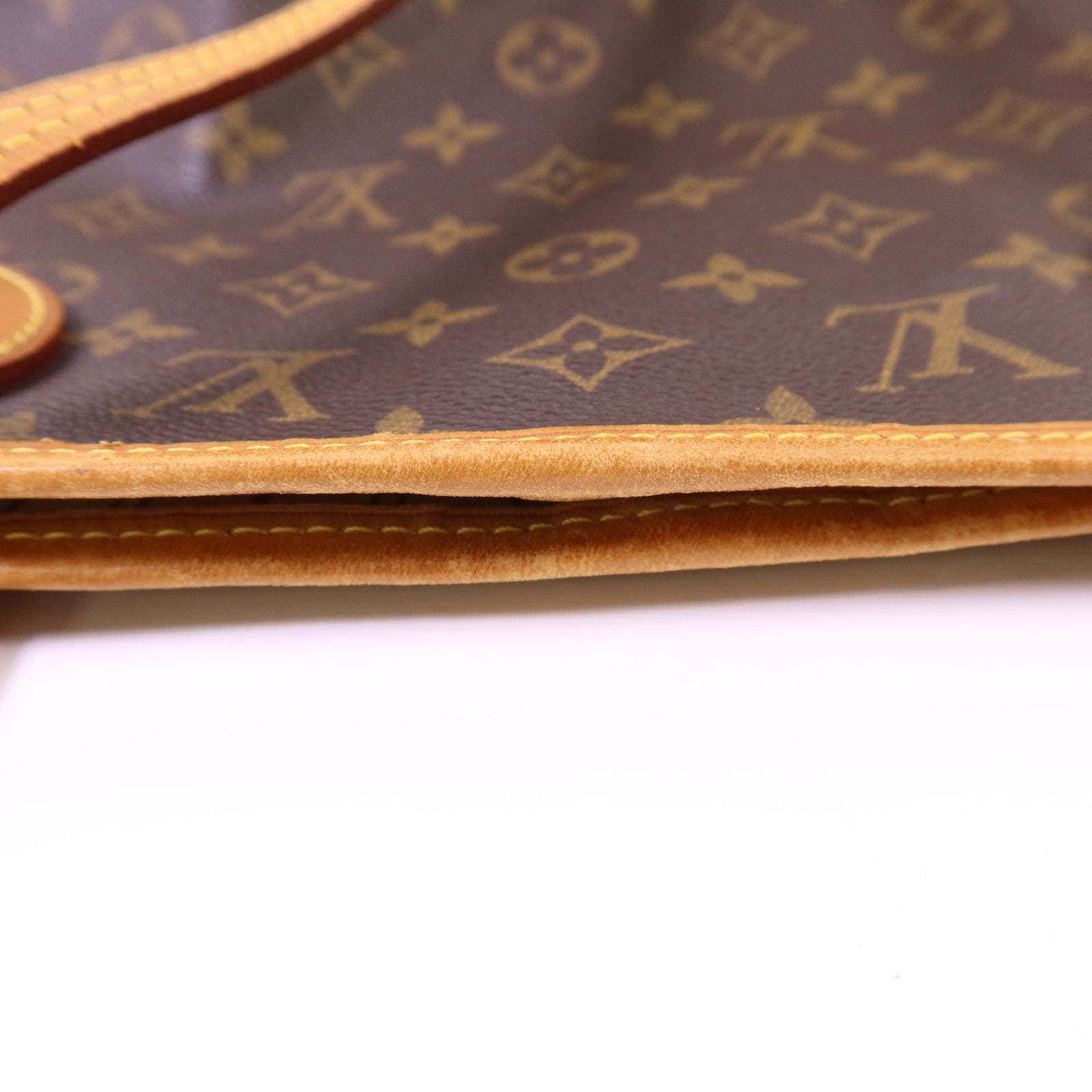 LOUIS VUITTON Monogram Neverfull MM金扣手挽袋