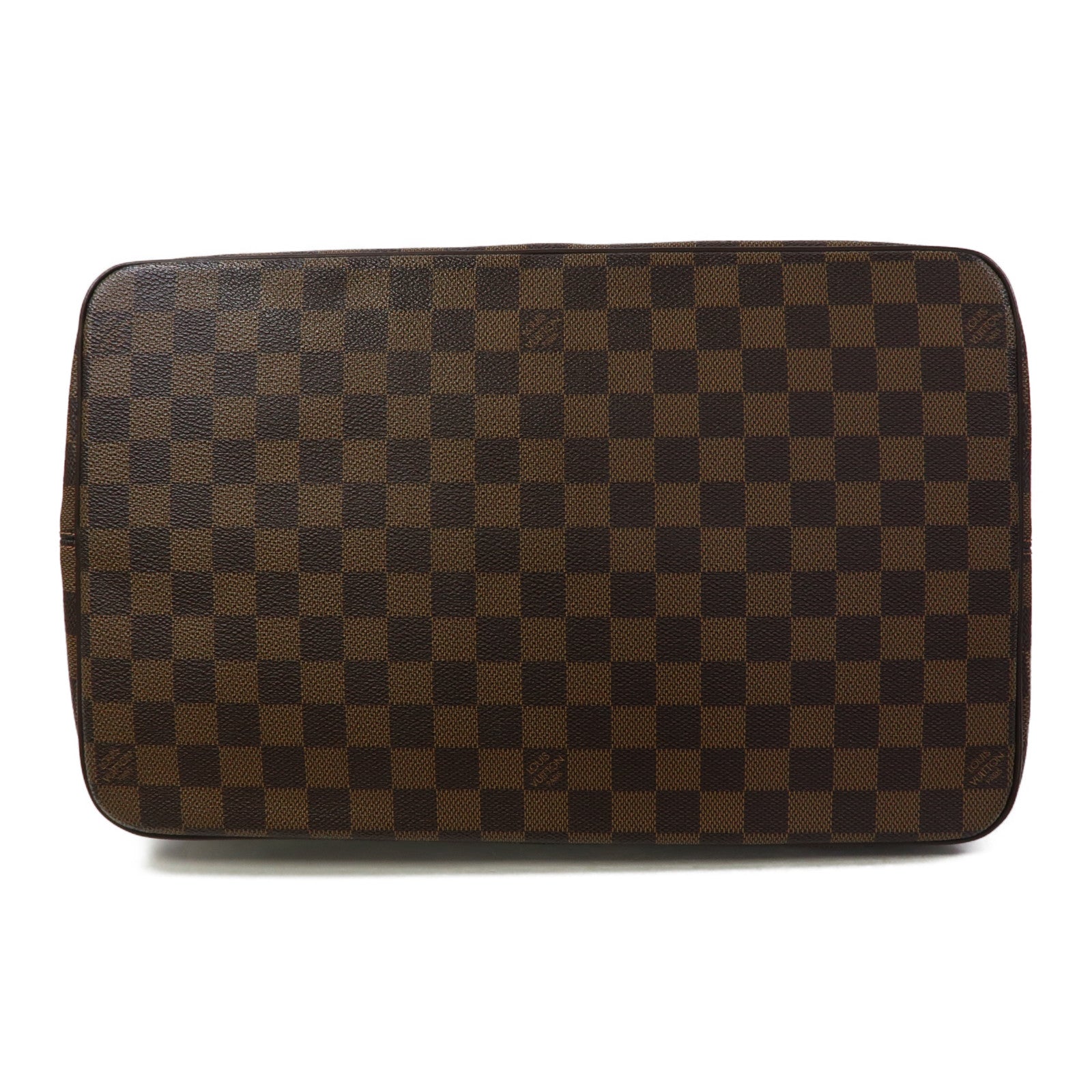 LOUIS VUITTON Damier Ebene Saleya GM金扣手挽袋啡色