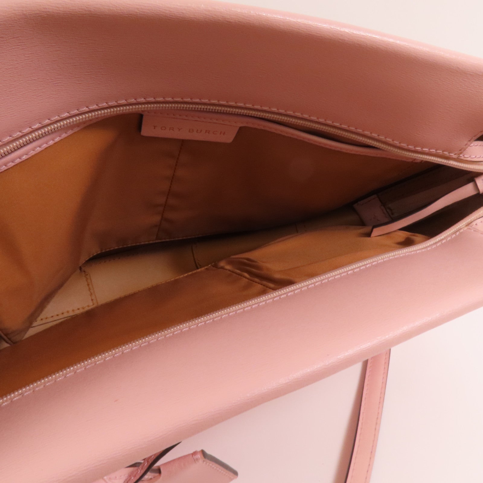 Tory Burch 牛皮皮革Tote Bag金扣肩背袋