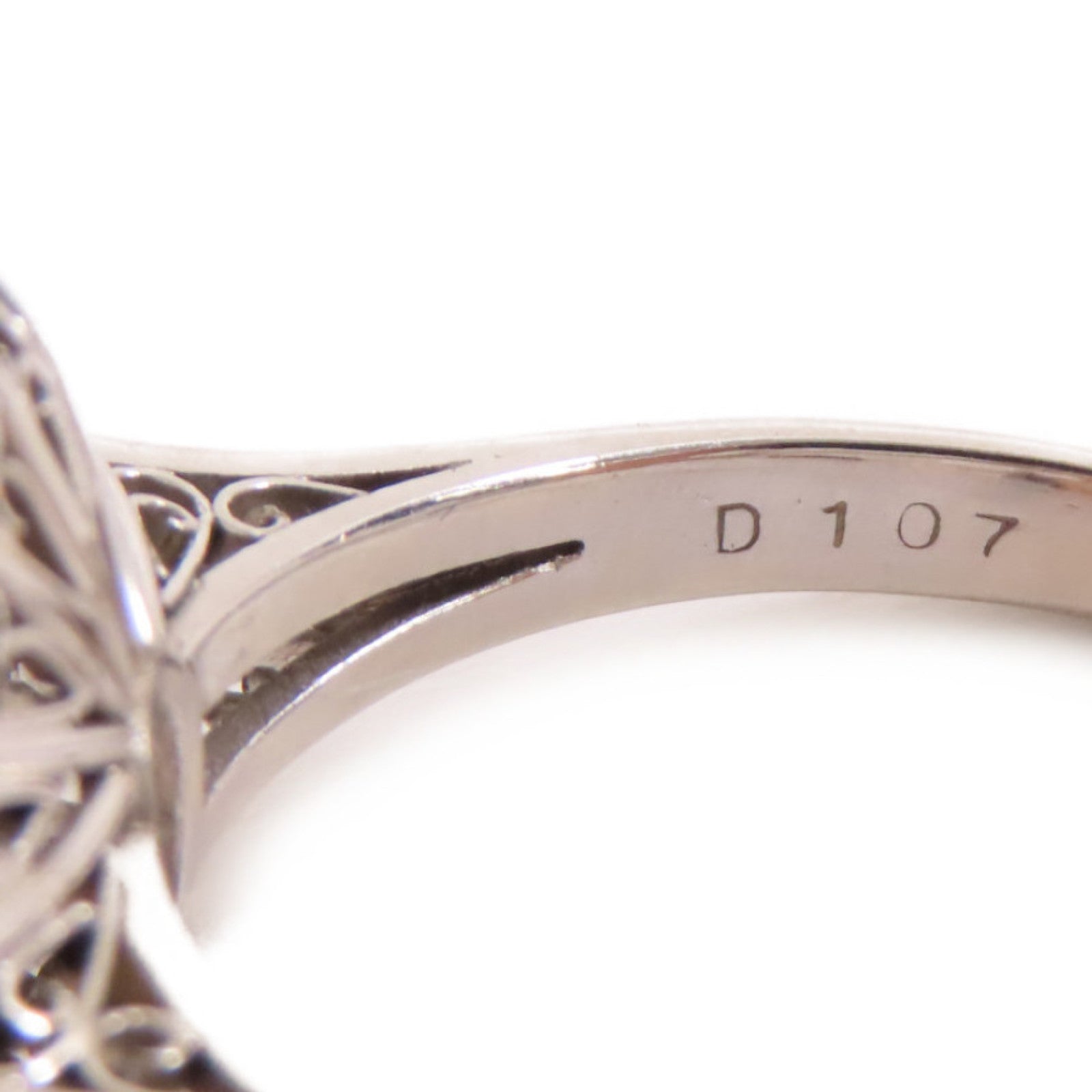 JEWELRY PT900鉑金/12mm珍珠/1.07ct鑚石Pearl Diamond Ring戒指US#8