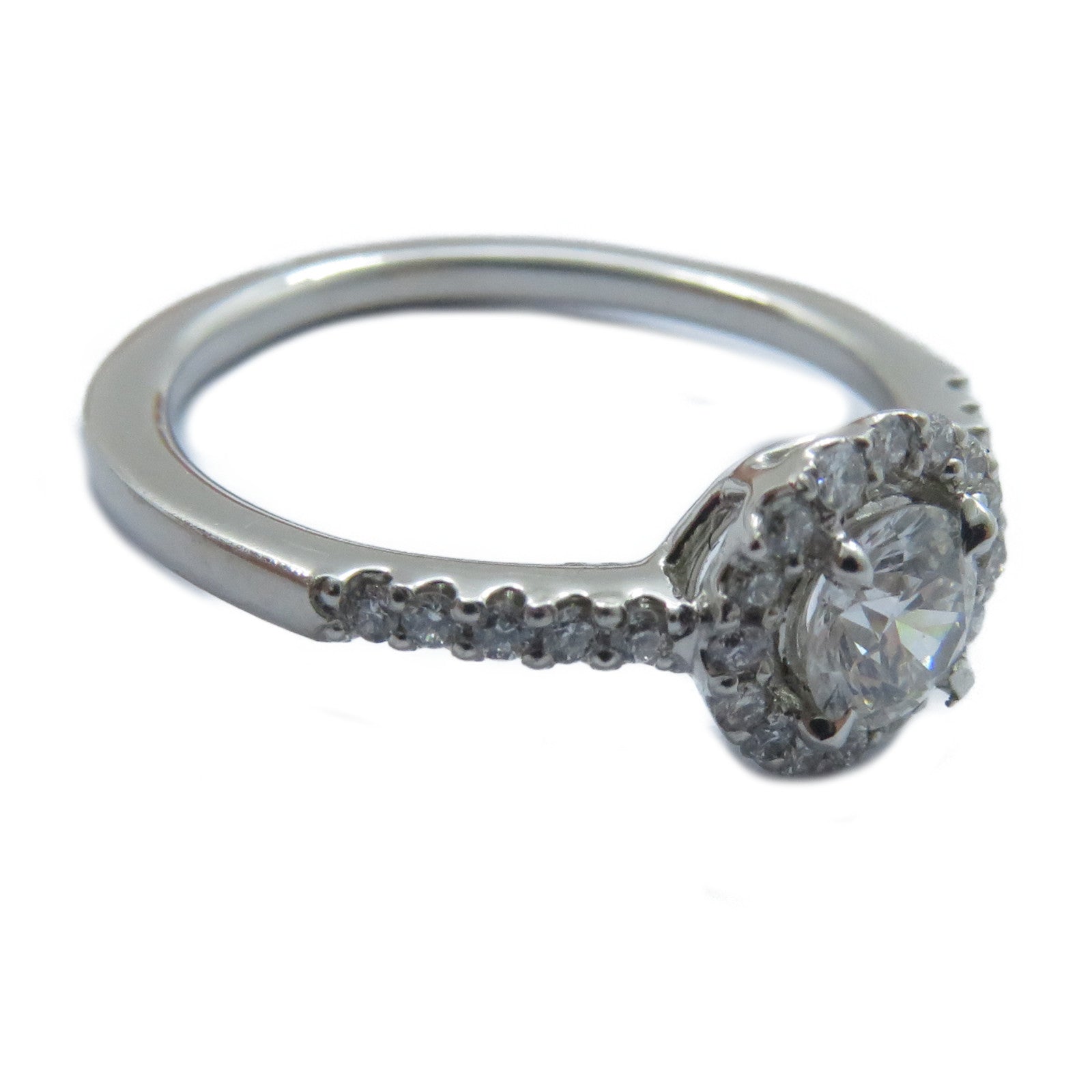JEWELRY 【激減優惠】PT900鉑金Diamond Ring 0.307ct/0.17ct鑽石戒指US#4.75