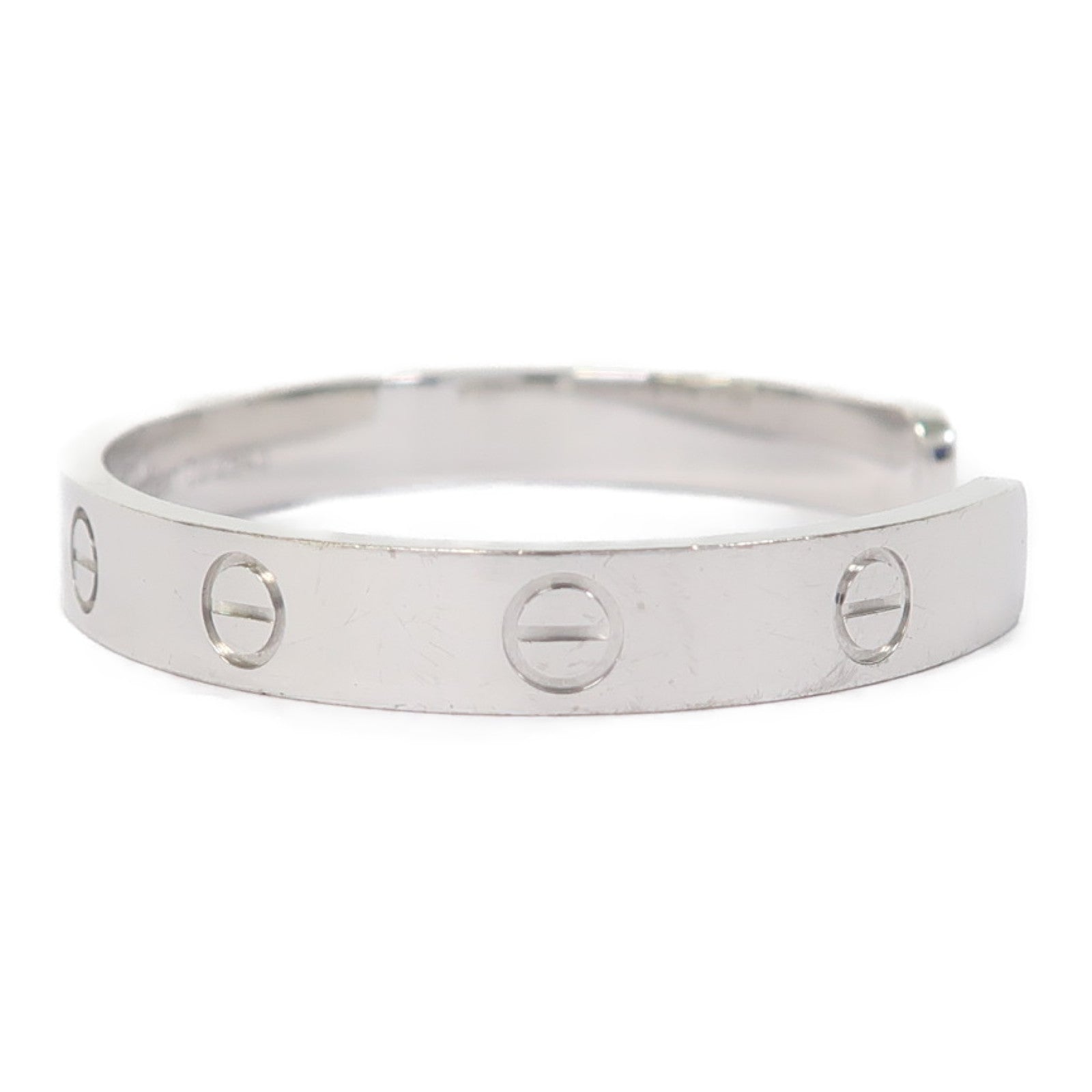 CARTIER 18K白金Love Bracelet 1 Diamond手鐲#16