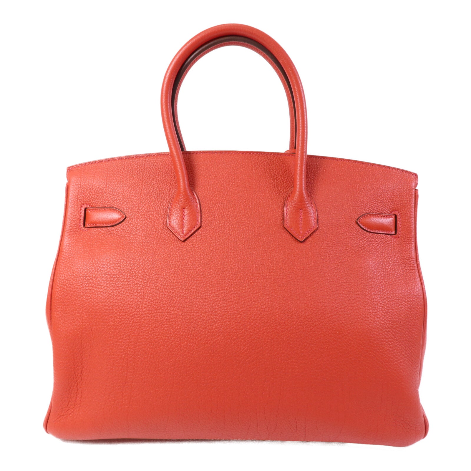 HERMES Togo皮革Birkin 35銀扣手挽袋Rouge De Coeur