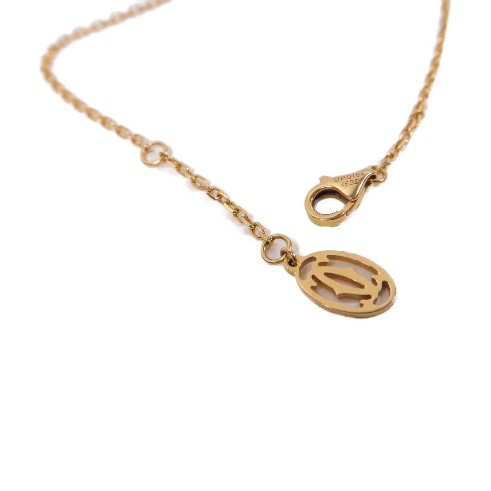 CARTIER 18K黃金Saphirs De手鏈粉紅色