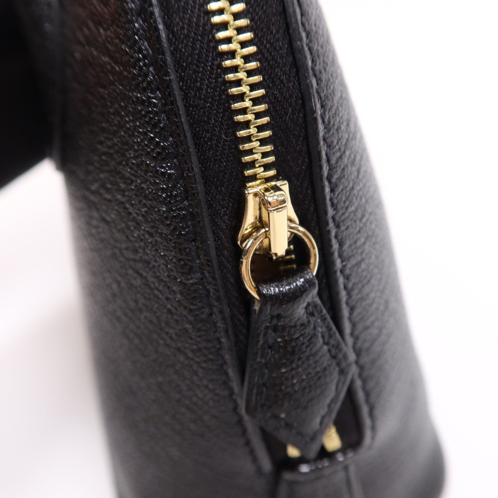 HERMES Chevre皮革Mini Bolide 1923金扣手挽肩背兩用袋Noir