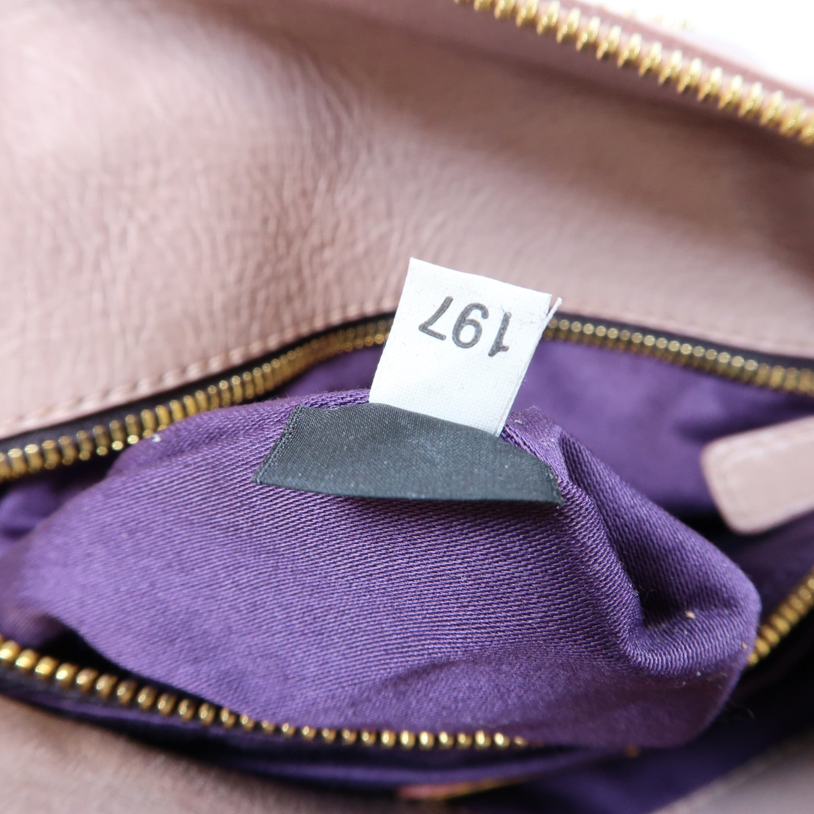 Miu Miu 【激減優惠】牛皮皮革2 Way Shoulder Bag金扣手挽肩背兩用袋粉紅色