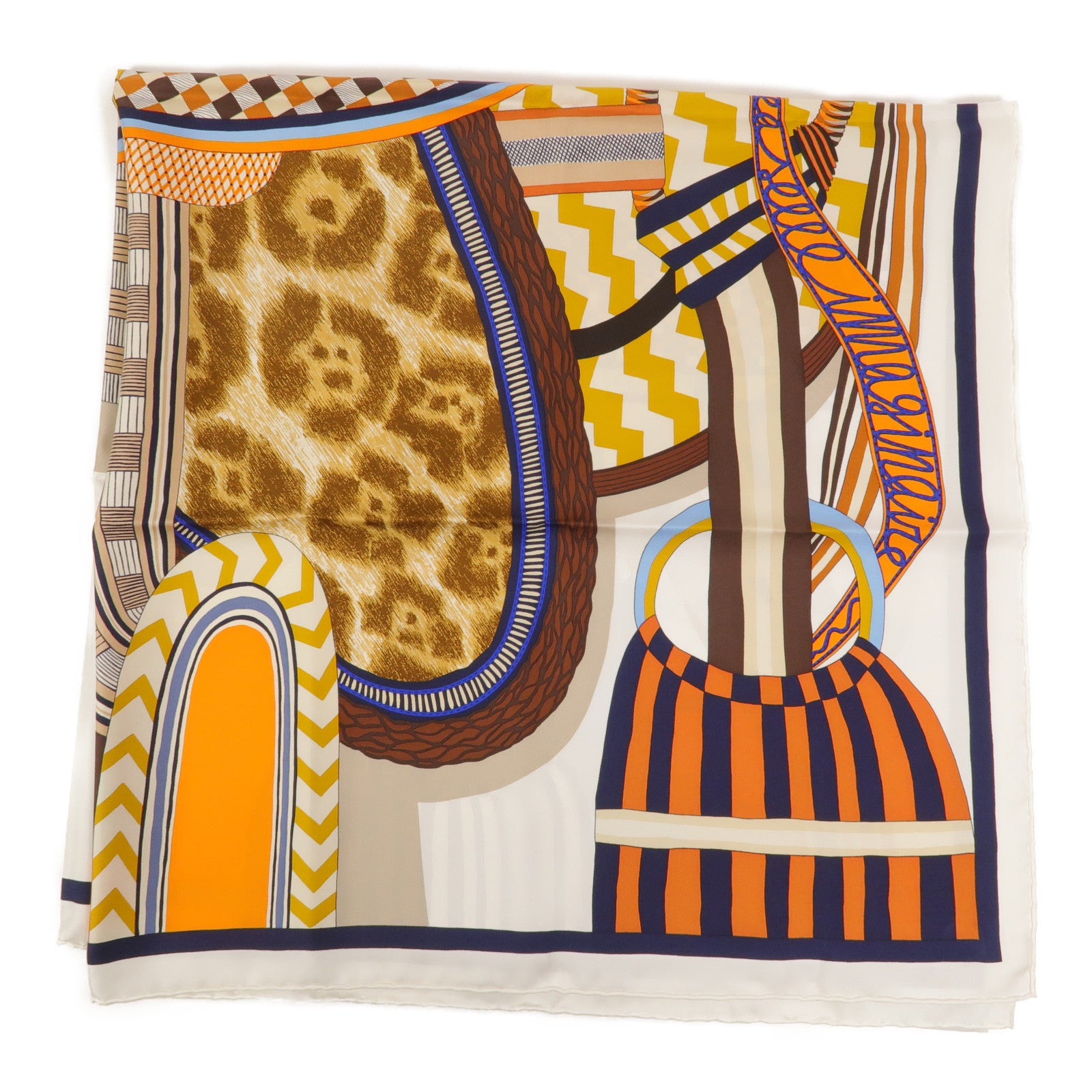 HERMES 絲質Scarf 90X90絲巾