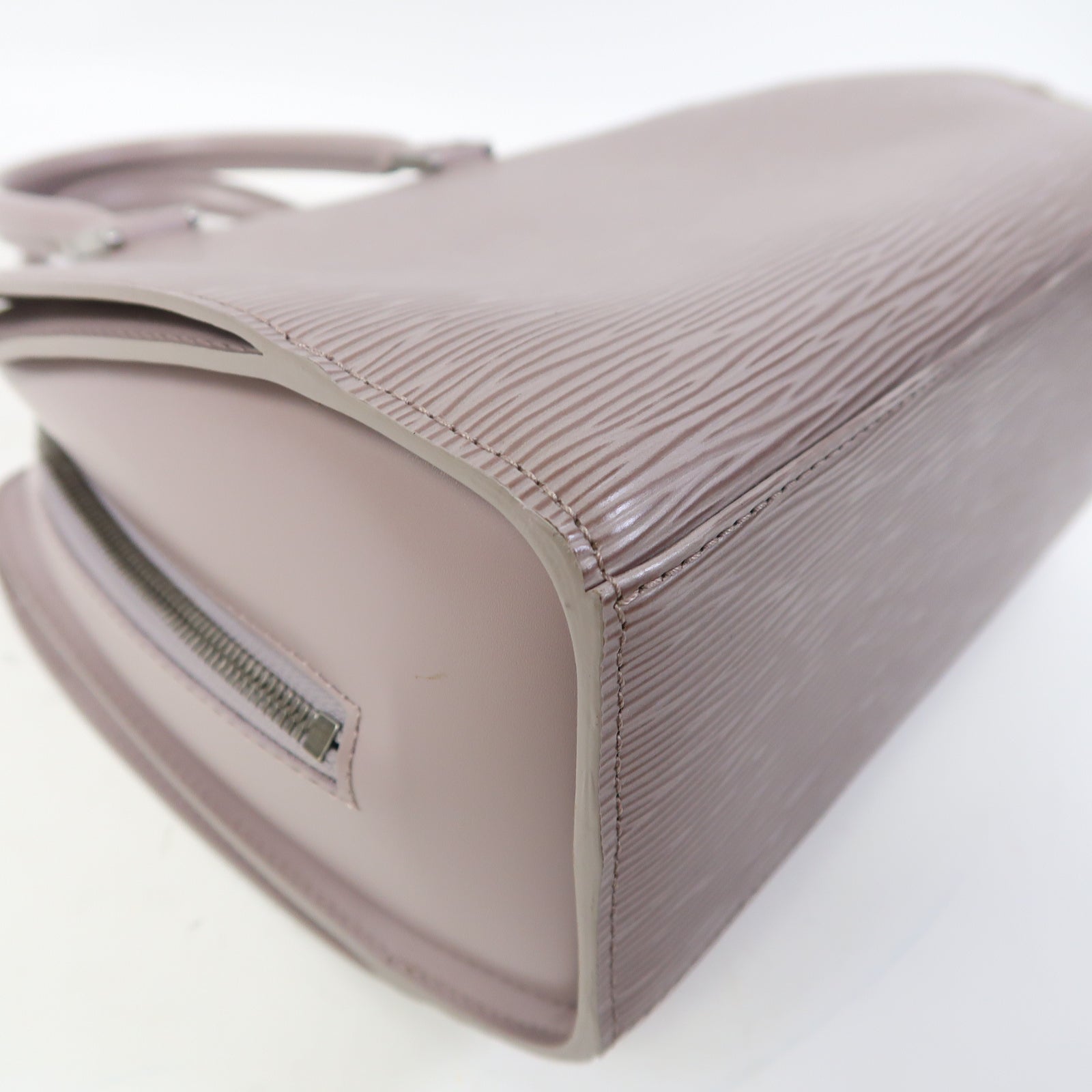 LOUIS VUITTON Epi Pont Neuf銀扣手挽袋紫色