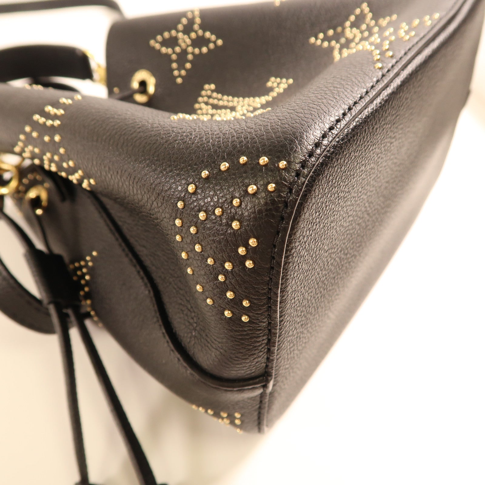 LOUIS VUITTON Monogram Empreinte Neo Noe BB金扣手挽肩背兩用袋