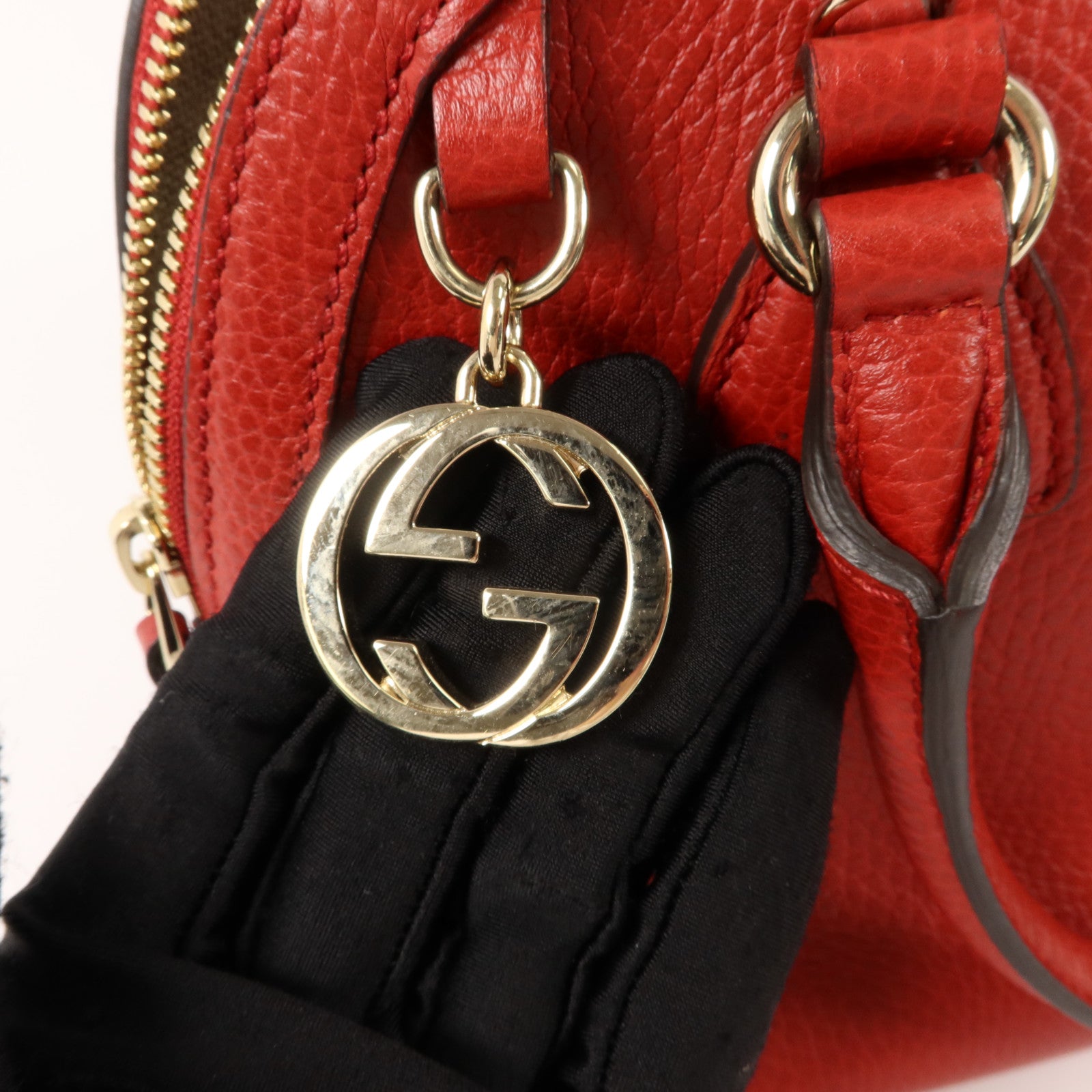 GUCCI 牛皮皮革2 Way Shoulder Bag手挽肩背兩用袋