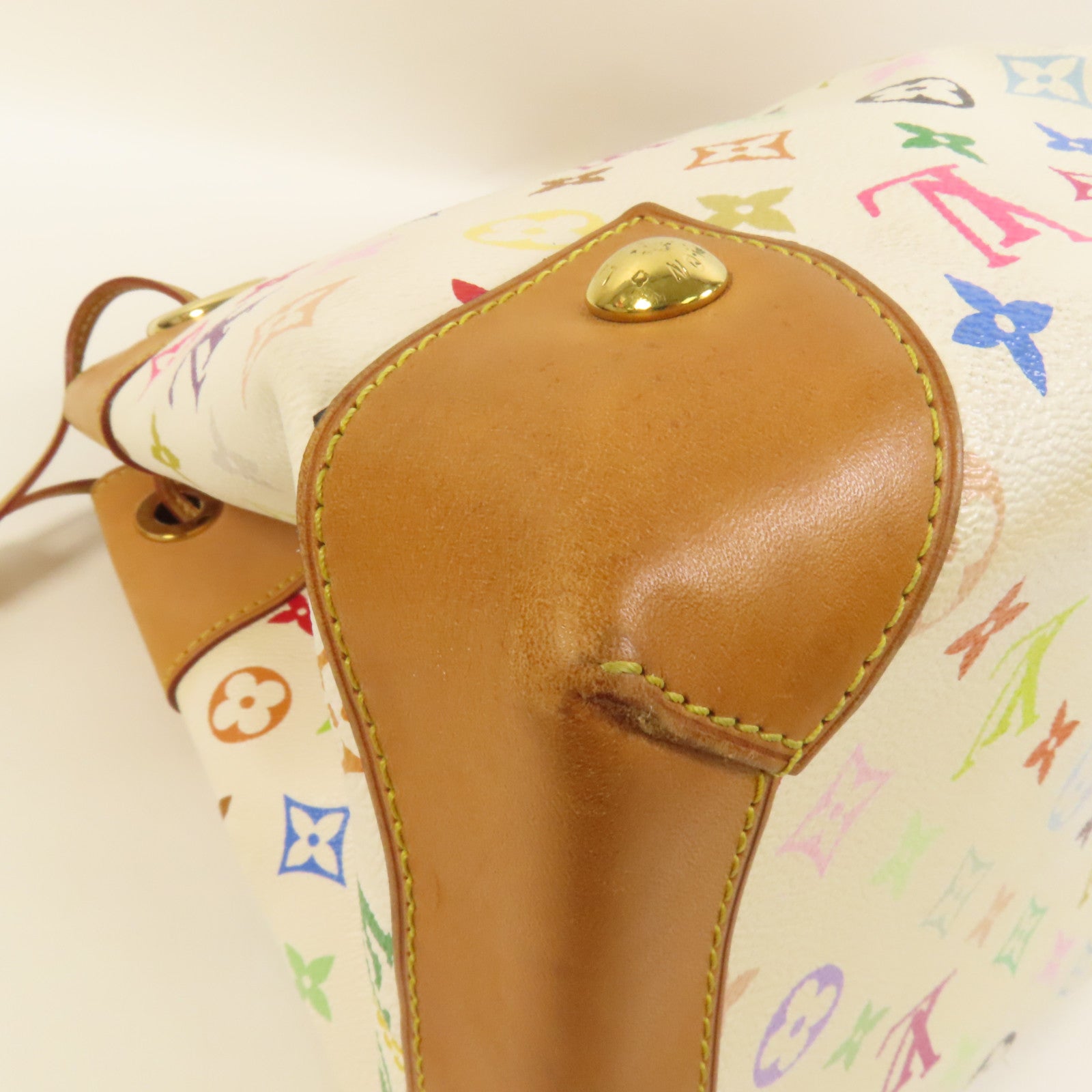LOUIS VUITTON Monogram Multicolore Ursula金扣手挽袋