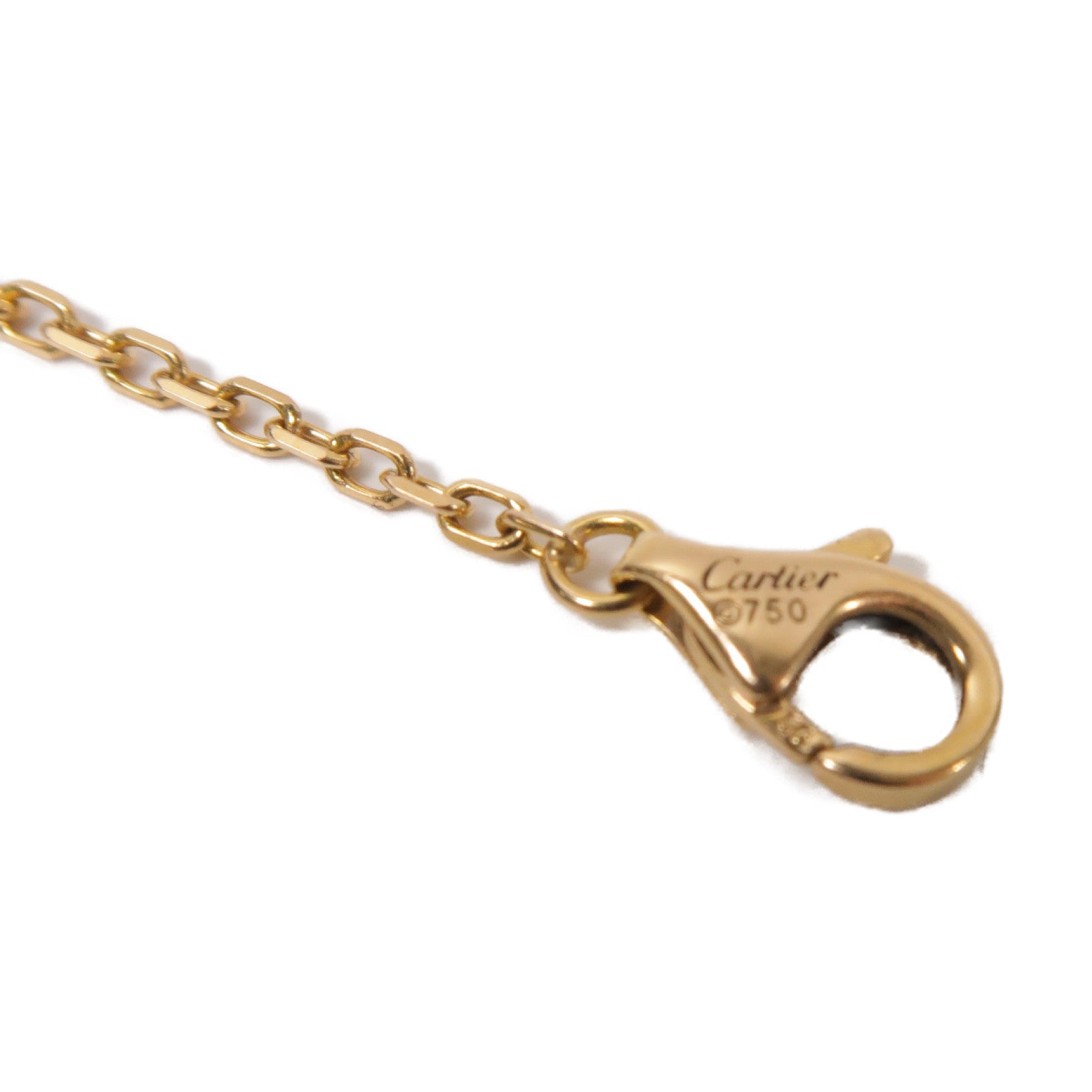 CARTIER 18K黃金Saphirs De手鏈粉紅色