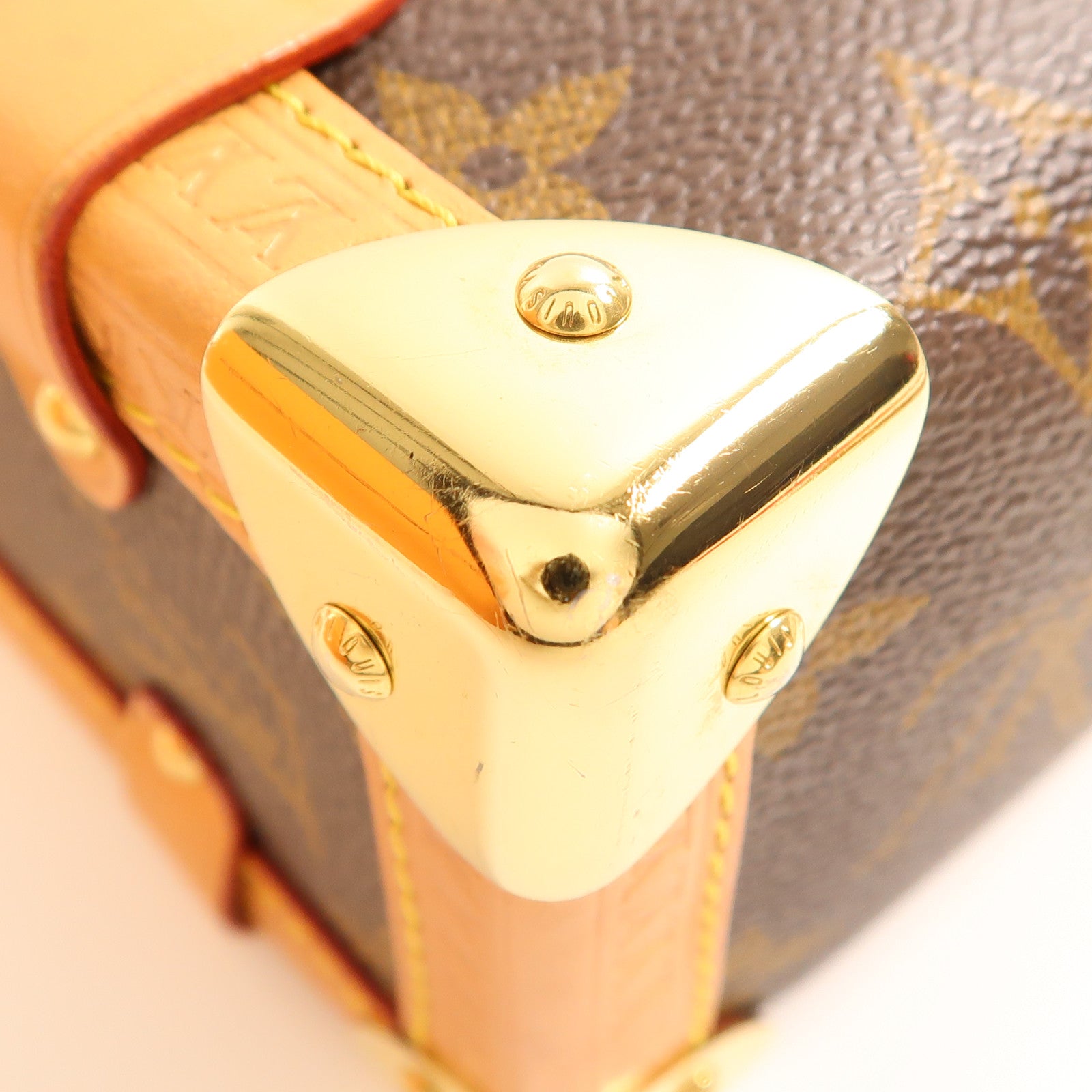 LOUIS VUITTON 【激減優惠】Monogram Side Trunk金扣手挽肩背兩用袋