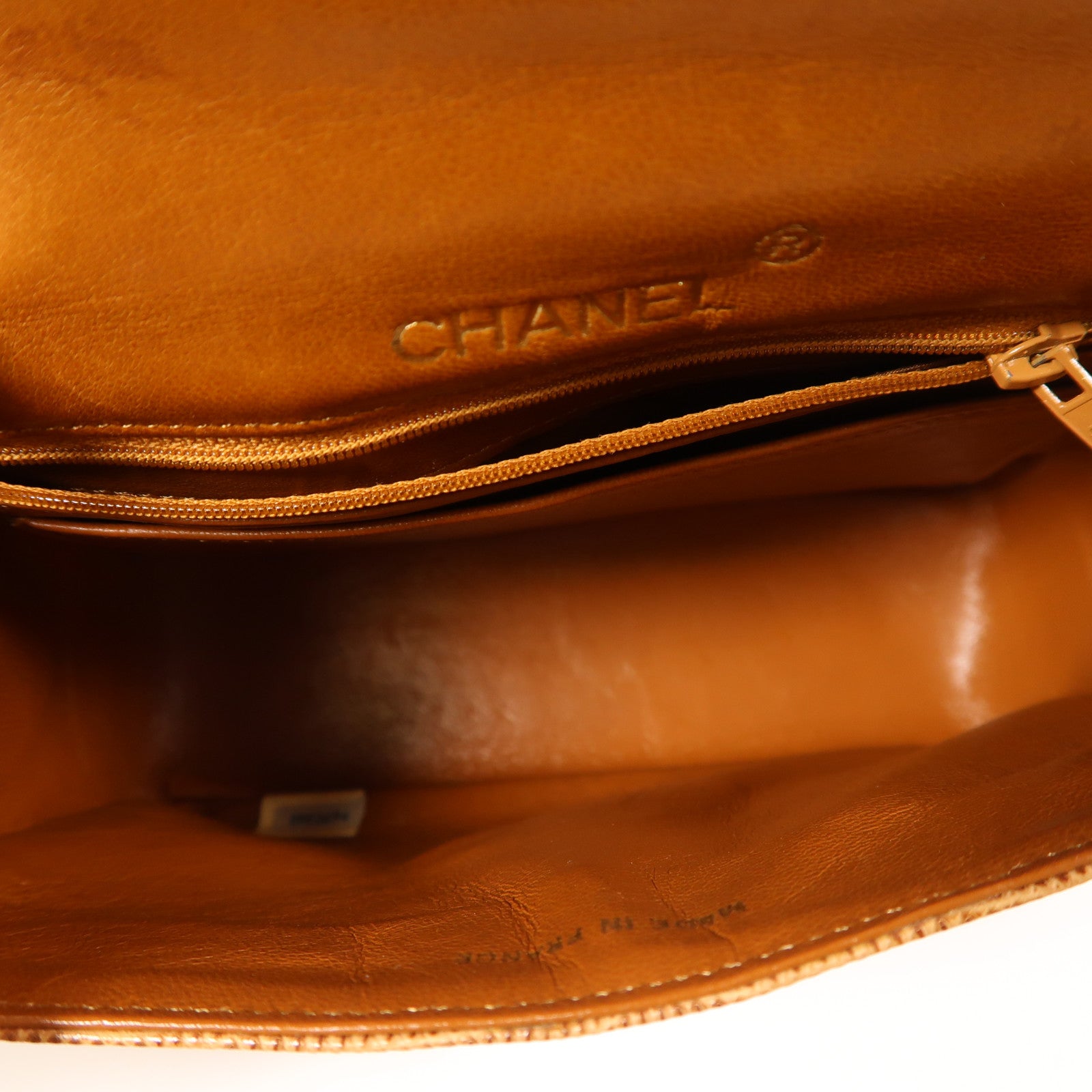 CHANEL 蜥蝪皮革Mini Classic 17金扣肩背袋