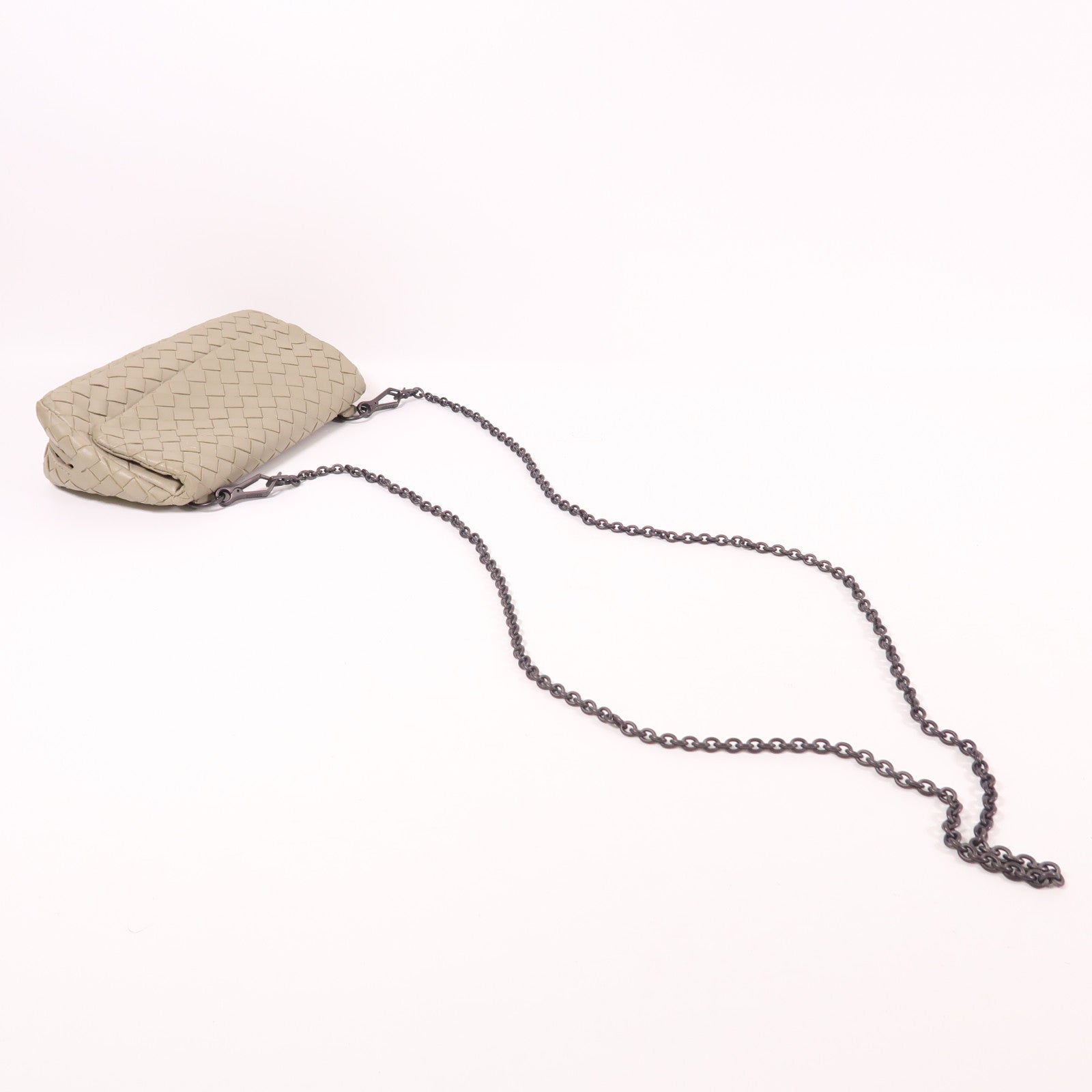 BOTTEGA VENETA 牛皮皮革Shoulder Bag鏈帶肩背袋