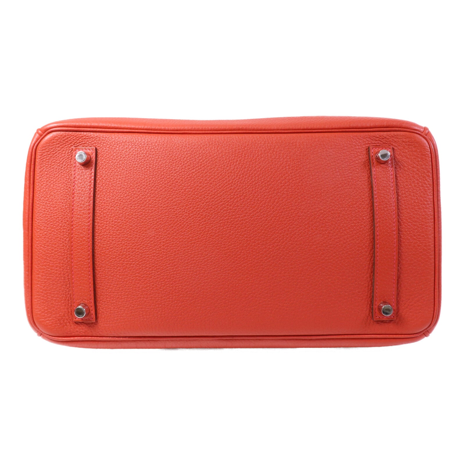 HERMES Togo皮革Birkin 35銀扣手挽袋Rouge De Coeur