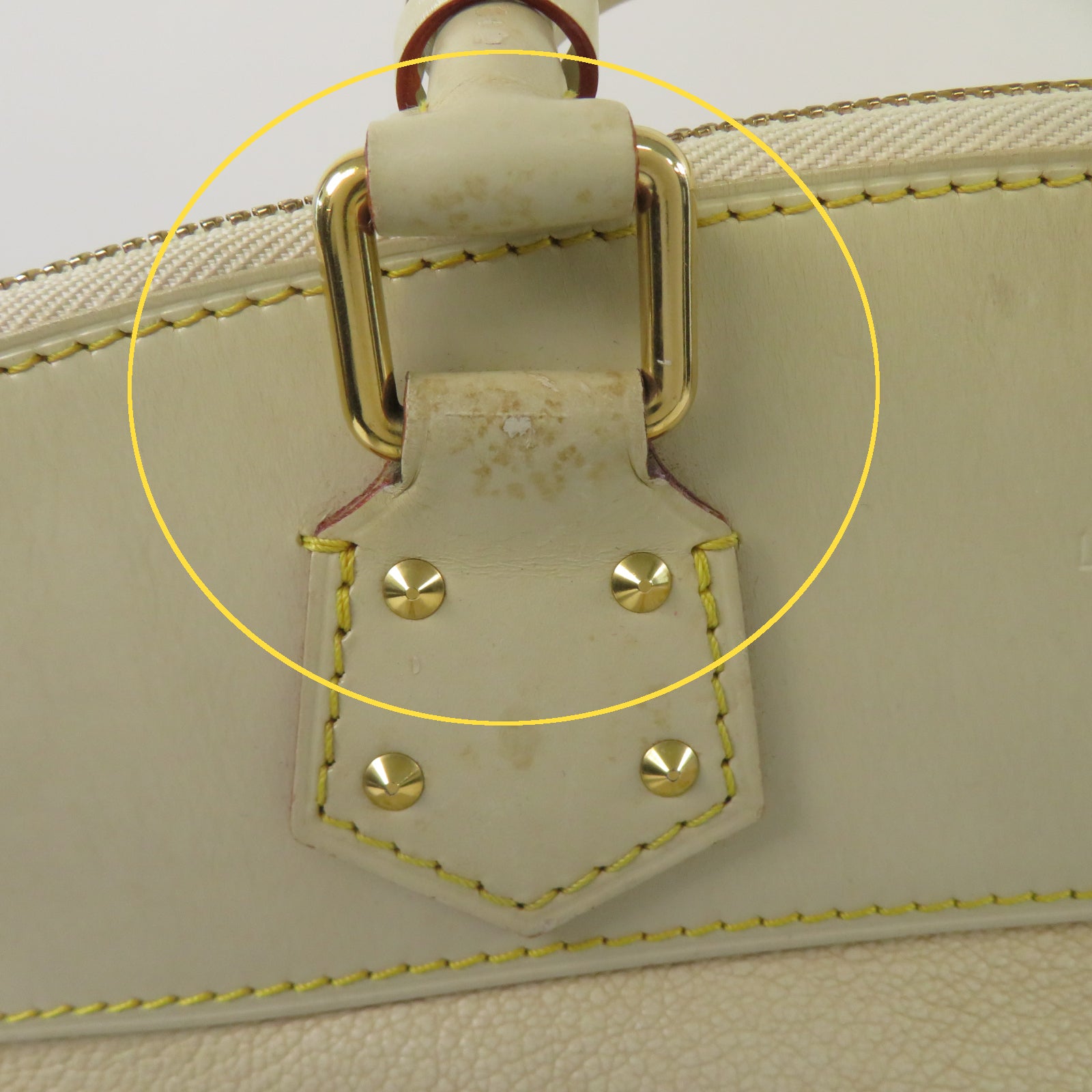 LOUIS VUITTON **【激減優惠】Suhali皮革Lockit PM金扣手挽袋米色
