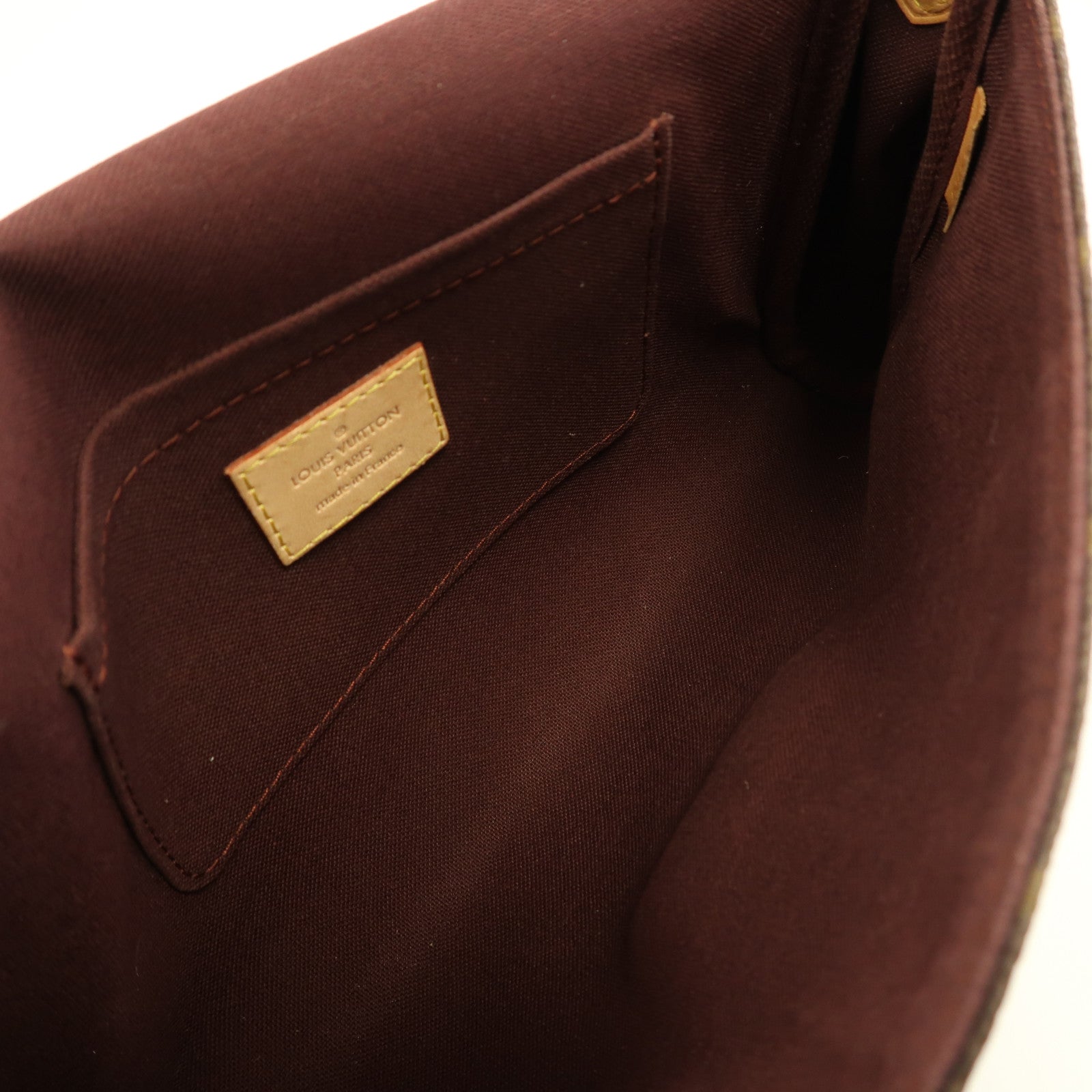 LOUIS VUITTON Monogram Favorite MM金扣手挽肩背兩用袋棕色