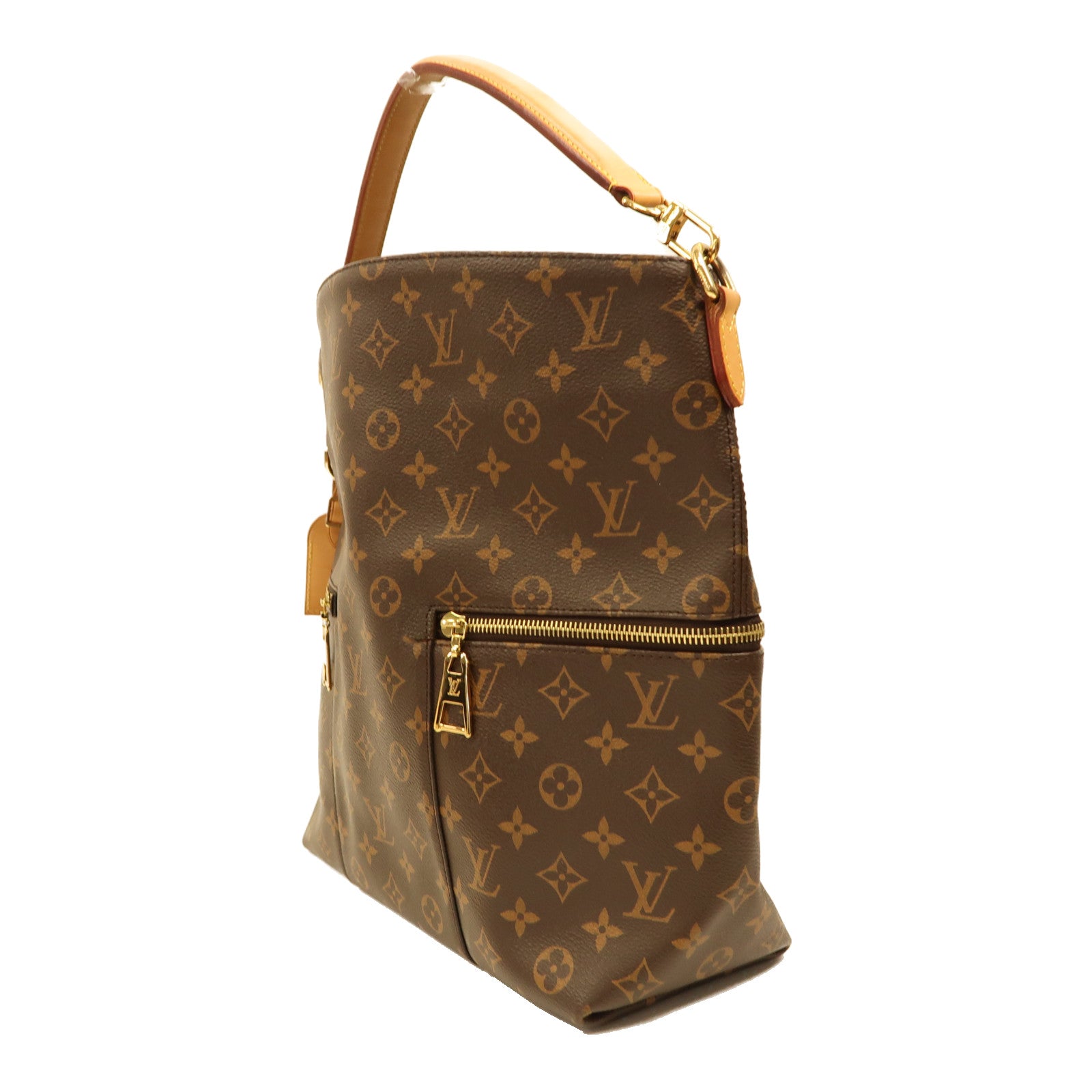 LOUIS VUITTON Monogram Melie金扣手挽肩背兩用袋啡色