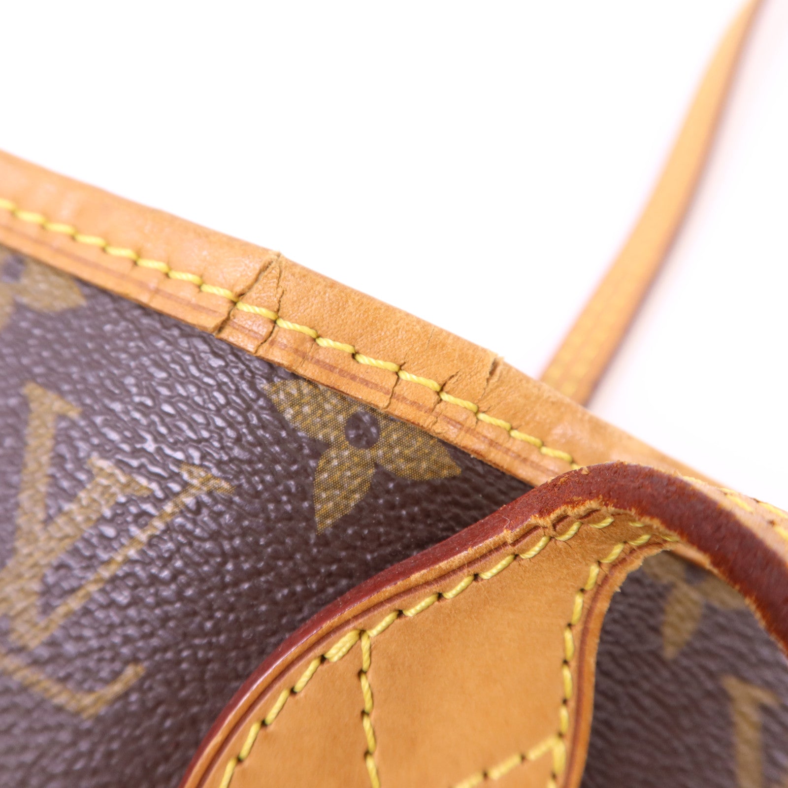 LOUIS VUITTON Monogram Neverfull MM金扣手挽袋