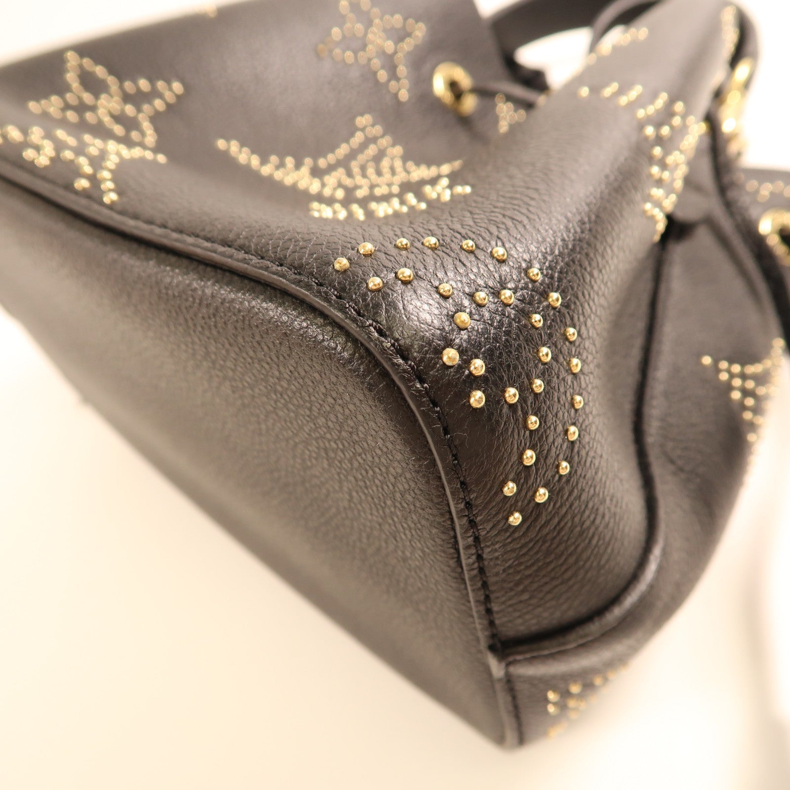 LOUIS VUITTON Monogram Empreinte Neo Noe BB金扣手挽肩背兩用袋
