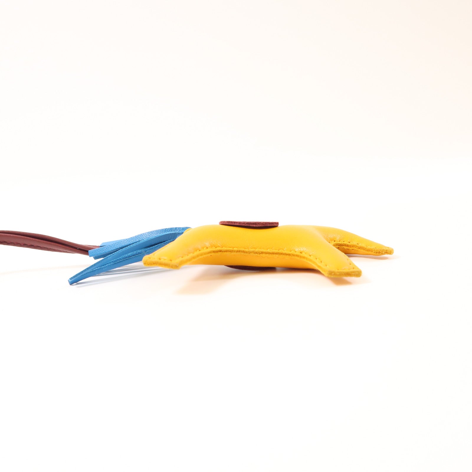 HERMES Swift皮革Rodeo PM掛飾Jaune D'or