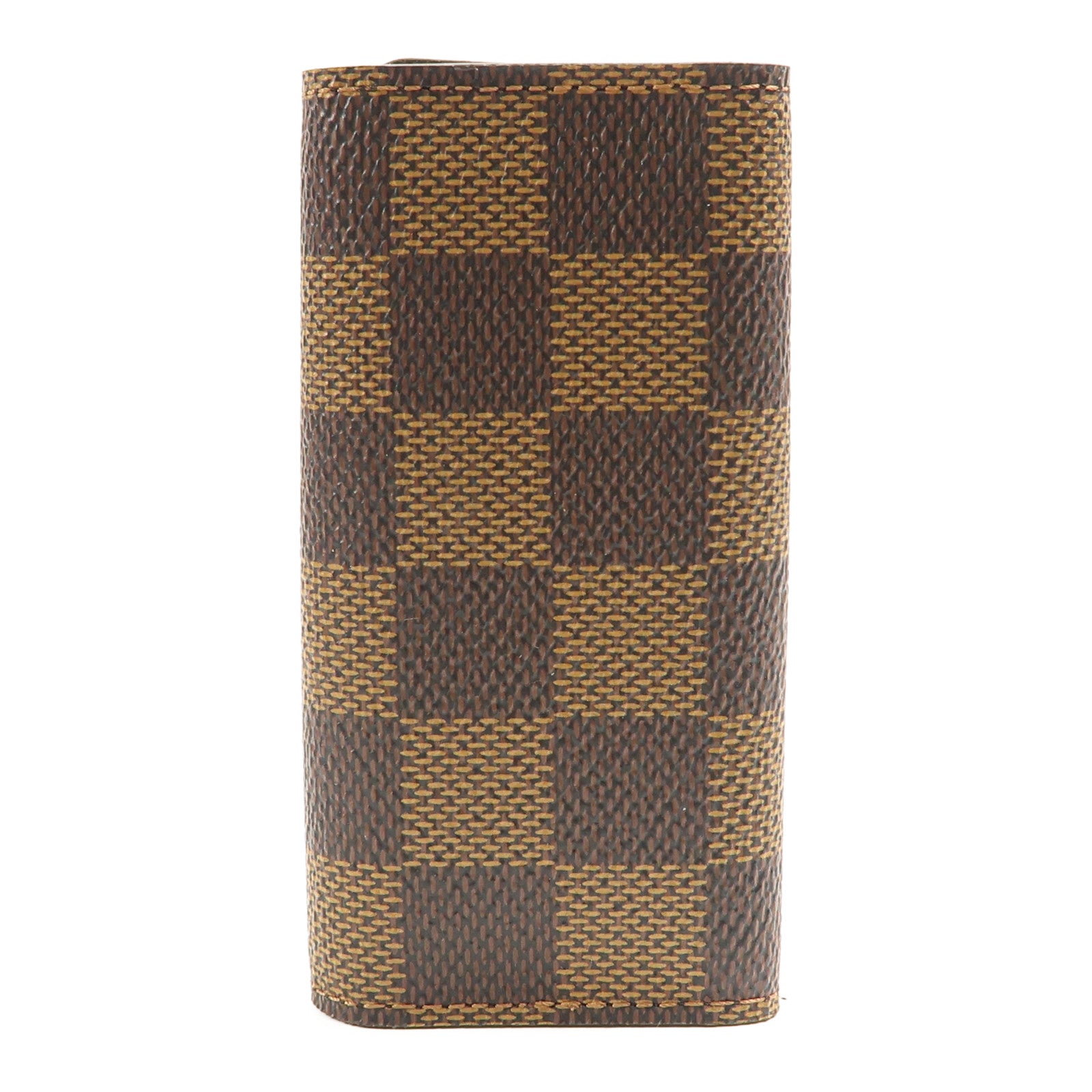 LOUIS VUITTON Damier 4 Key Holder金扣鎖匙包棕色