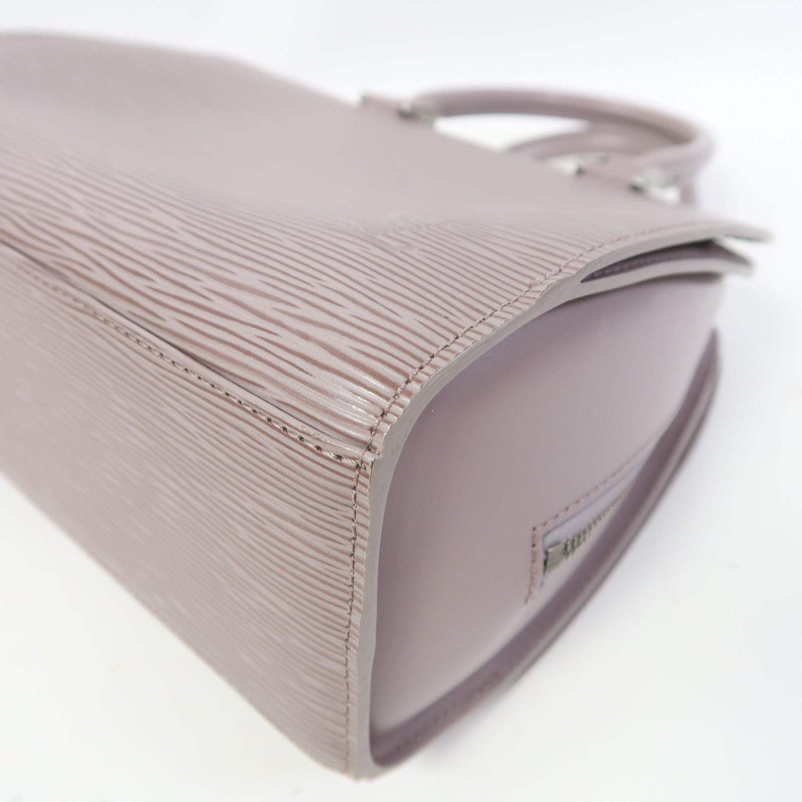 LOUIS VUITTON Epi Pont Neuf銀扣手挽袋紫色
