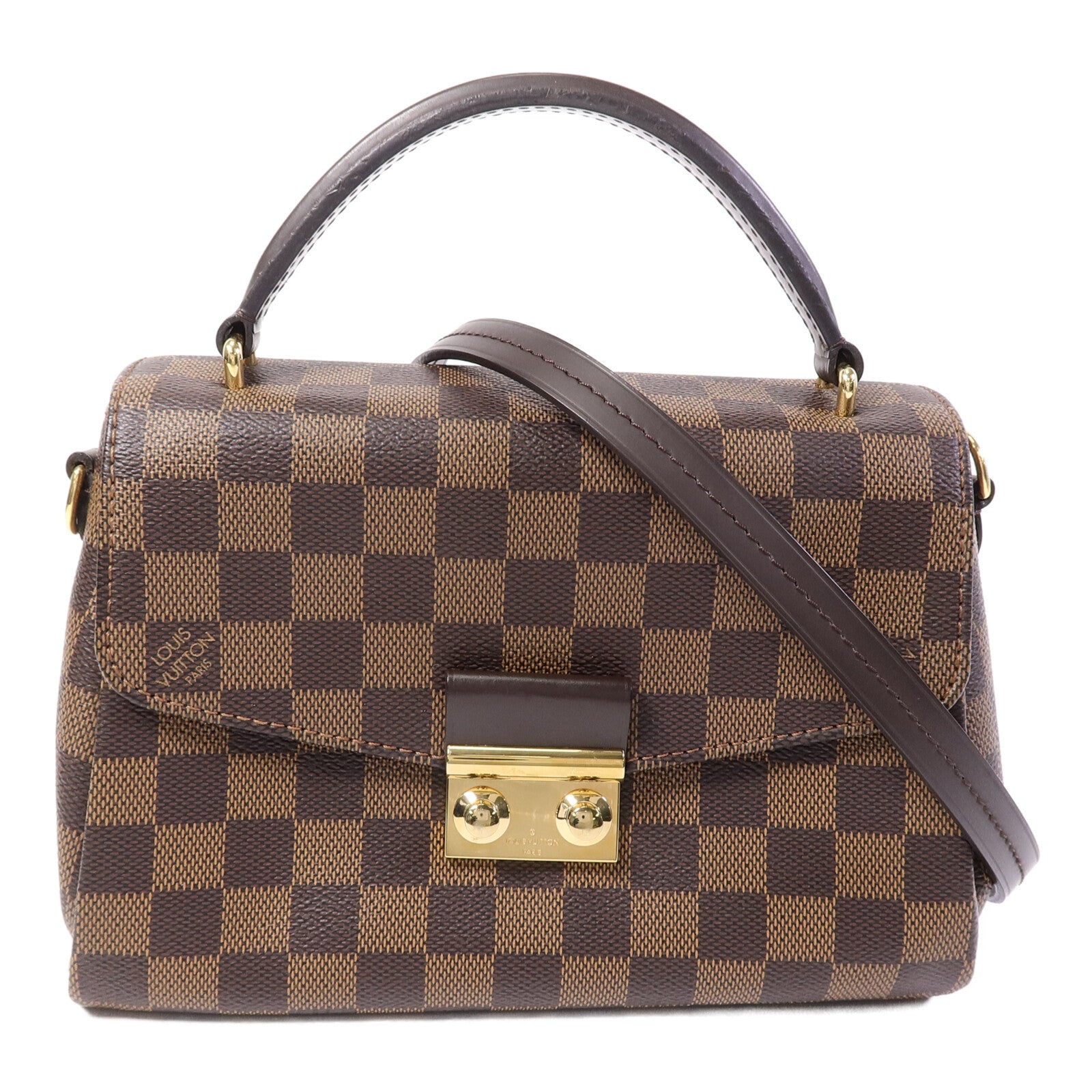 LOUIS VUITTON Damier Croisette手挽肩背兩用袋