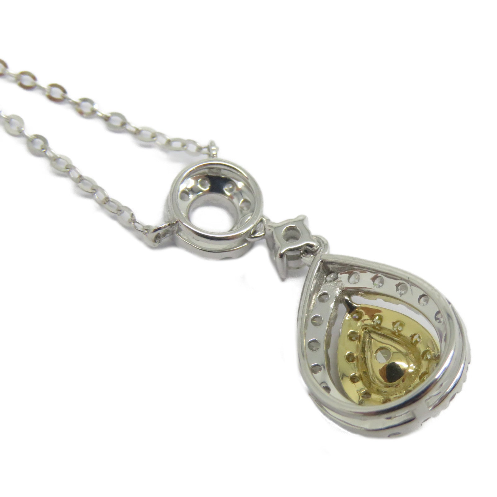 JEWELRY 【激減優惠】18K黃金/白金Diamond Necklace 0.23ct/0.43ct鑽石項鍊