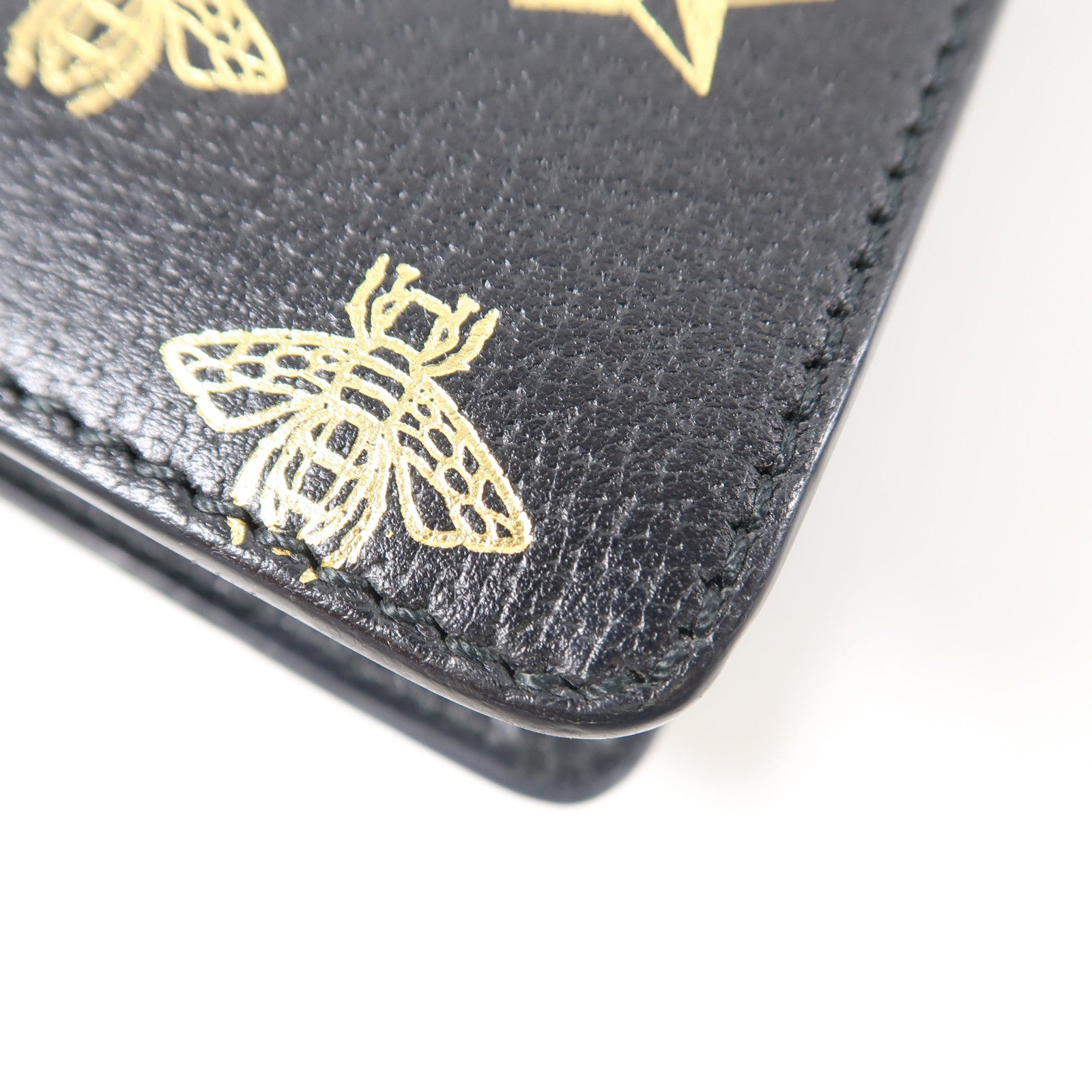GUCCI 【激減優惠】牛皮皮革Sylvie金扣手挽肩背兩用袋黑色/金色