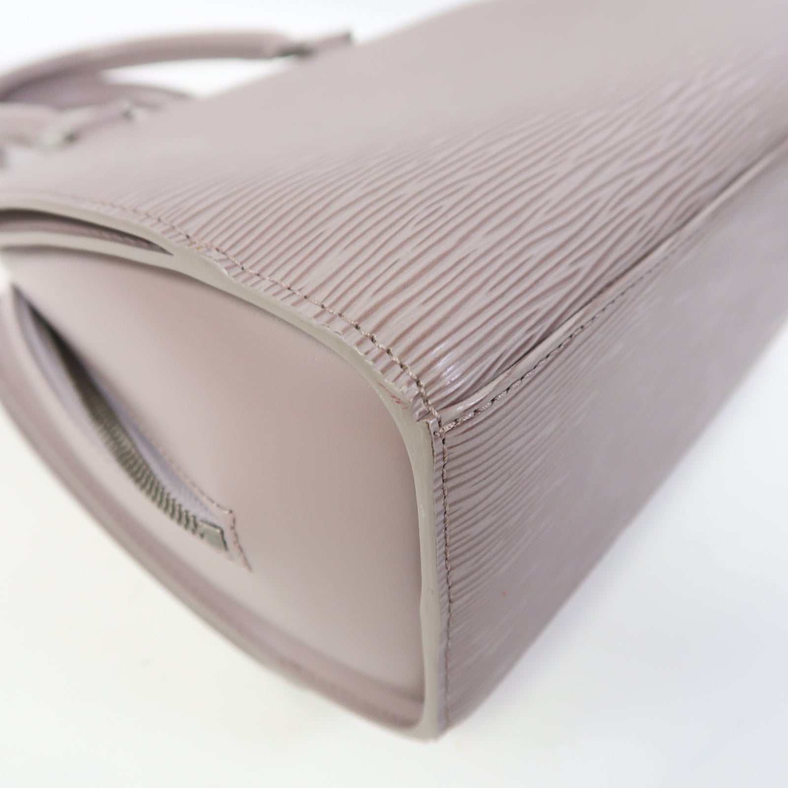 LOUIS VUITTON Epi Pont Neuf銀扣手挽袋紫色