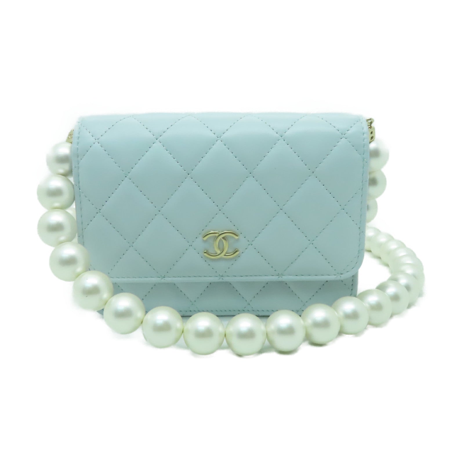 CHANEL 【激減優惠】菱格羊皮皮革WOC Shoulder Bag金扣鏈帶肩背袋