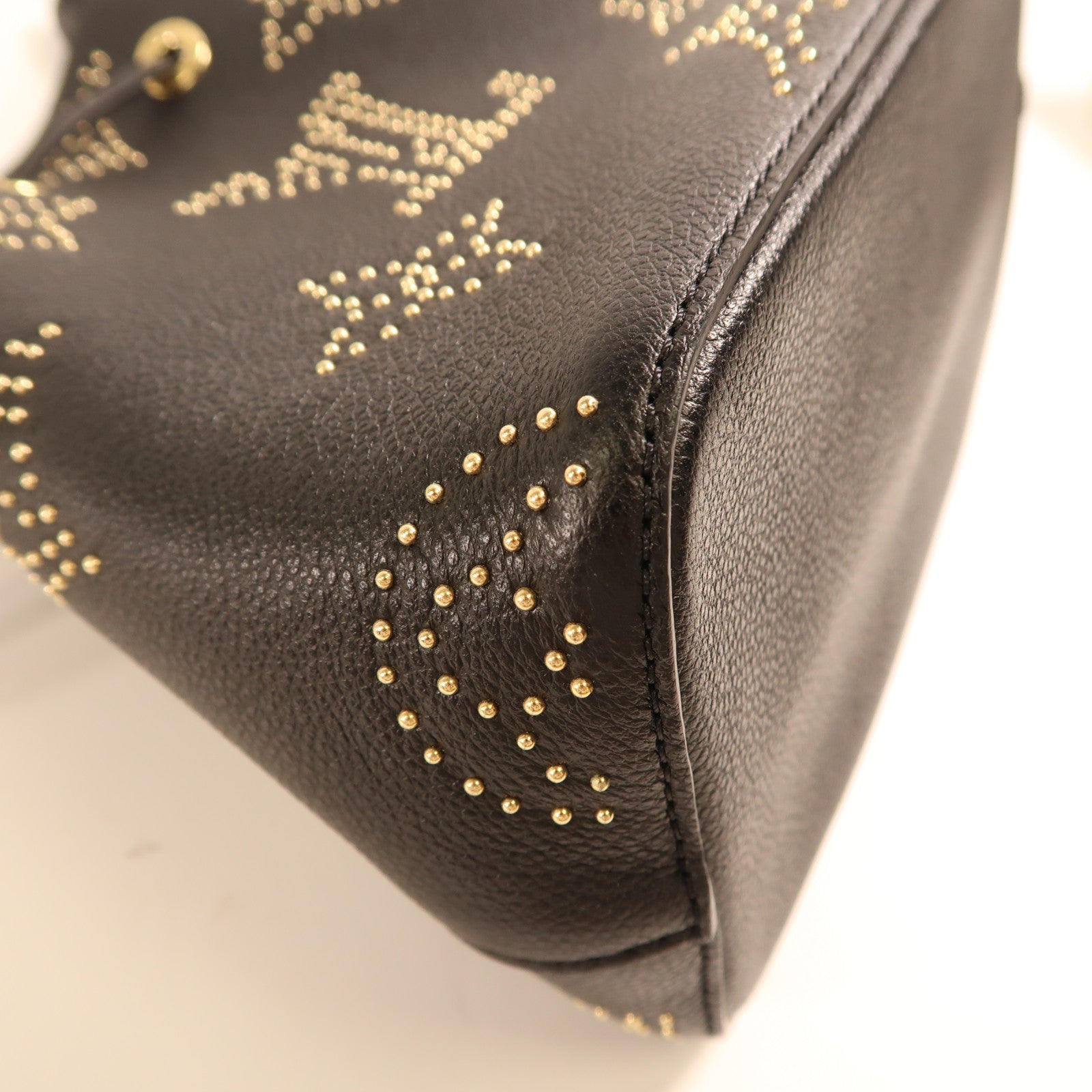 LOUIS VUITTON Monogram Empreinte Neo Noe BB金扣手挽肩背兩用袋