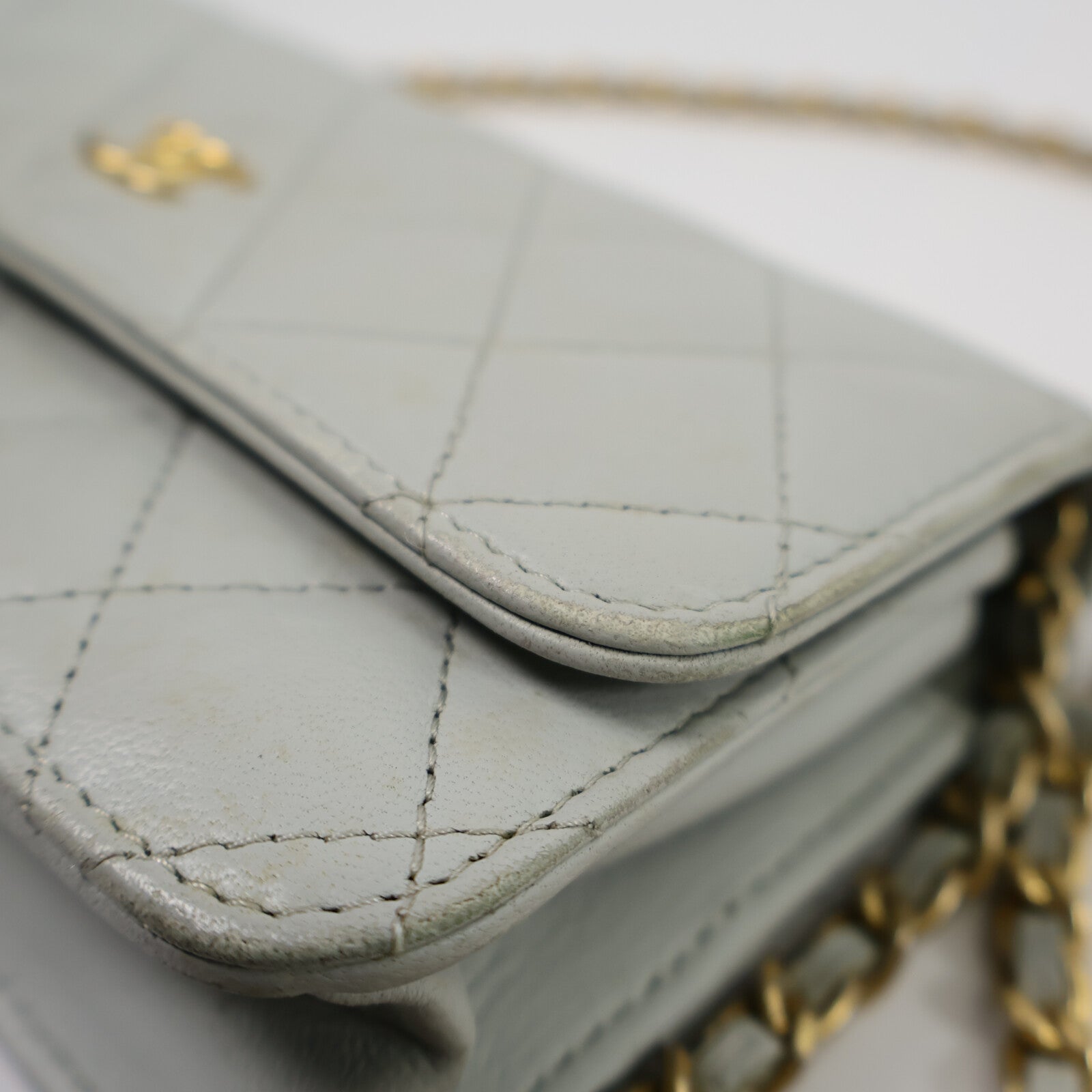 CHANEL 羊皮皮革Chain Shoulder鏈帶肩背袋