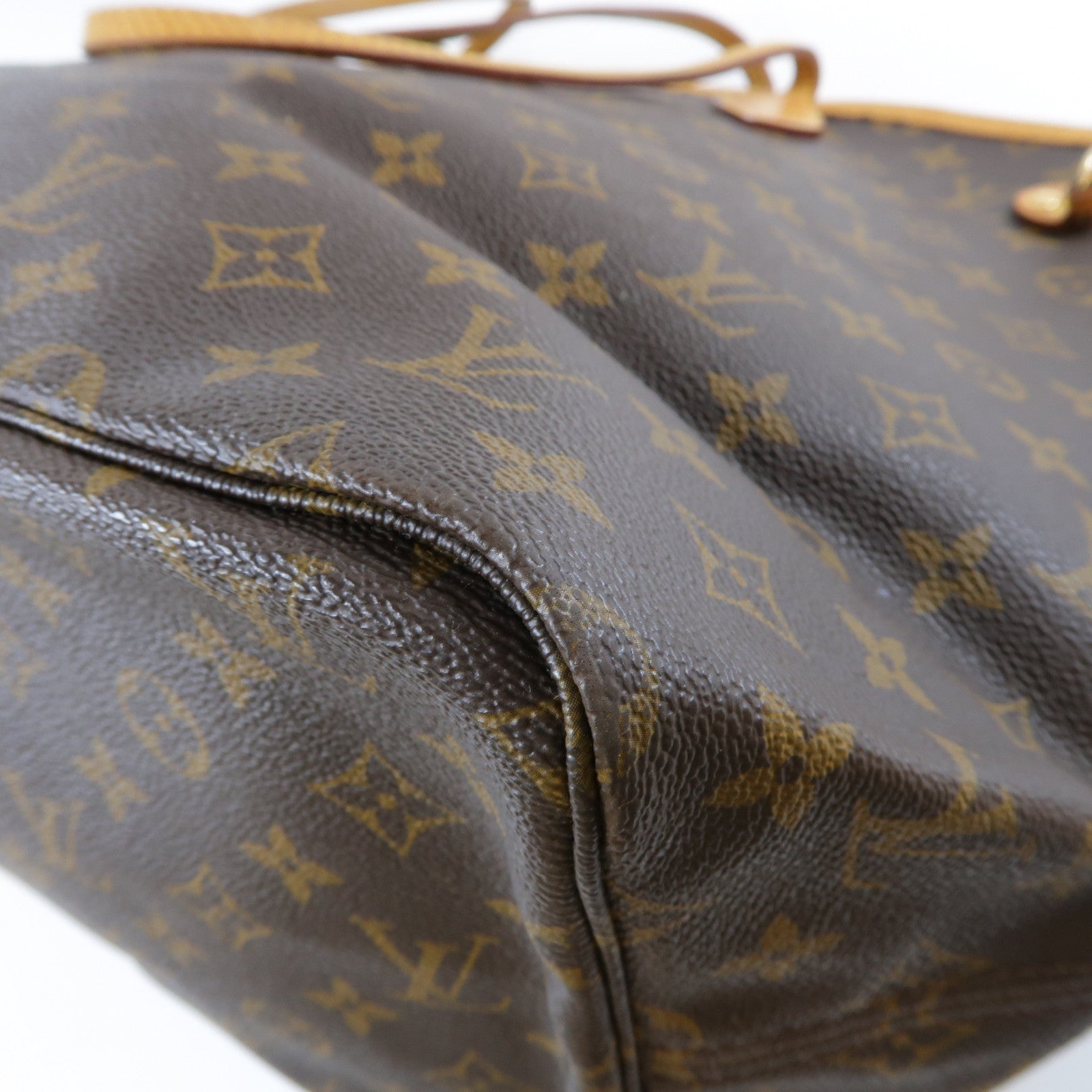 LOUIS VUITTON **【激減優惠】Monogram Neverfull GM金扣肩背袋啡色