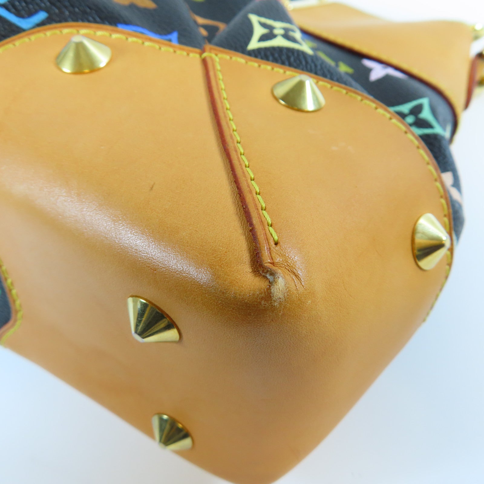 LOUIS VUITTON 【激減優惠】Monogram Multicolore Judy MM金扣手挽肩背兩用袋黑色/啡色