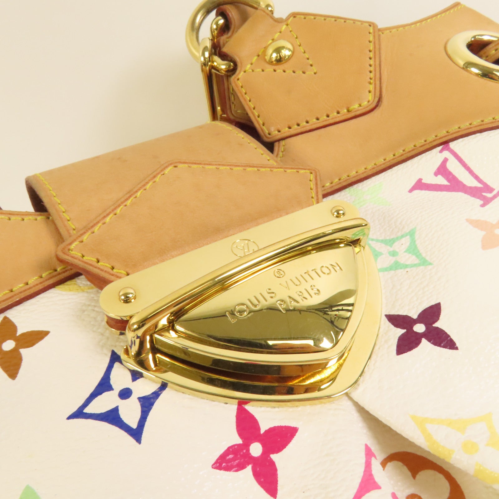 LOUIS VUITTON Monogram Multicolore Ursula金扣手挽袋