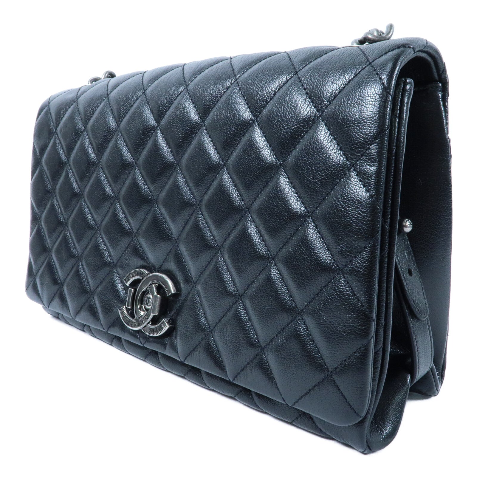 CHANEL 牛皮皮革Chain Shoulder鏈帶肩背袋