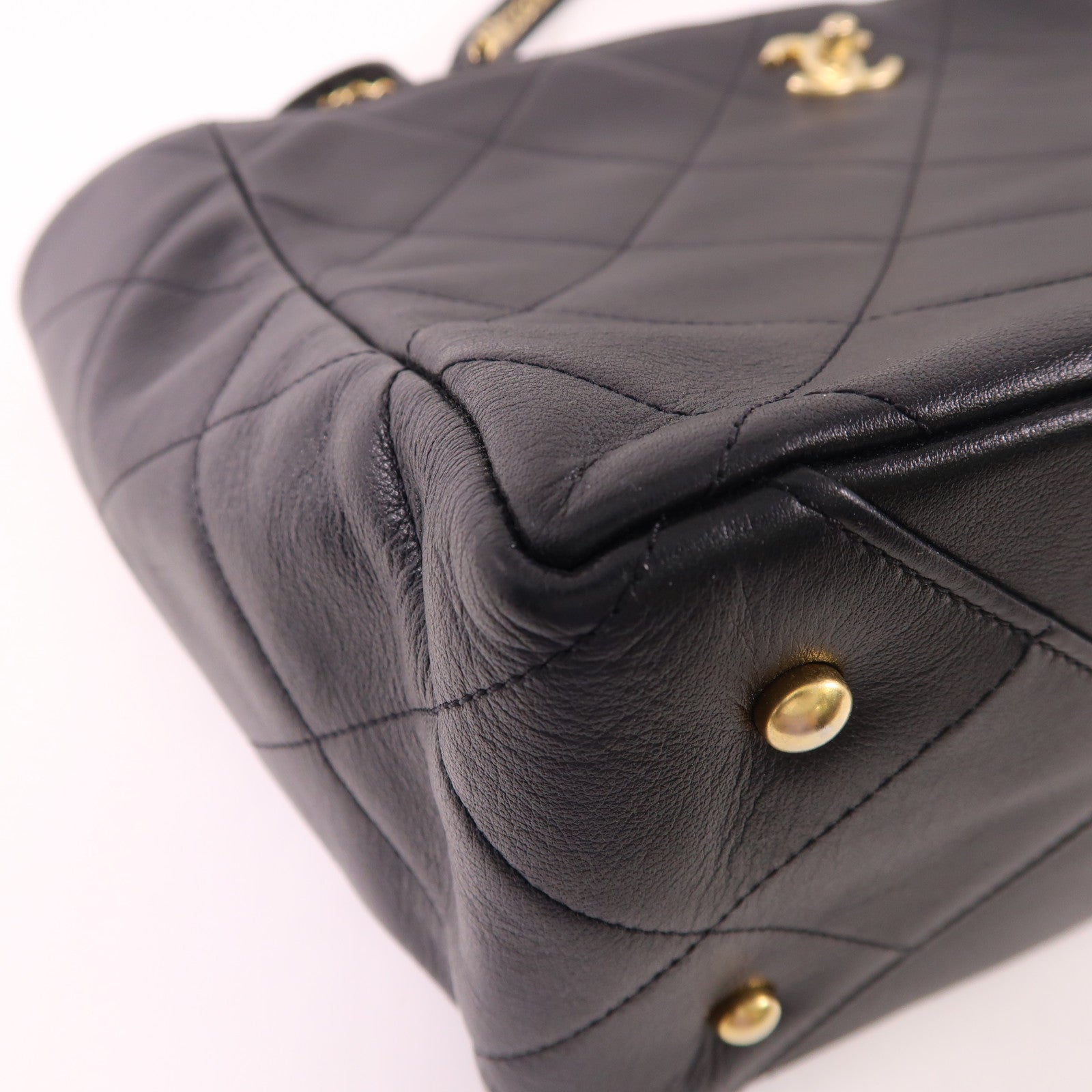 CHANEL 牛皮皮革Booktote金扣肩背袋