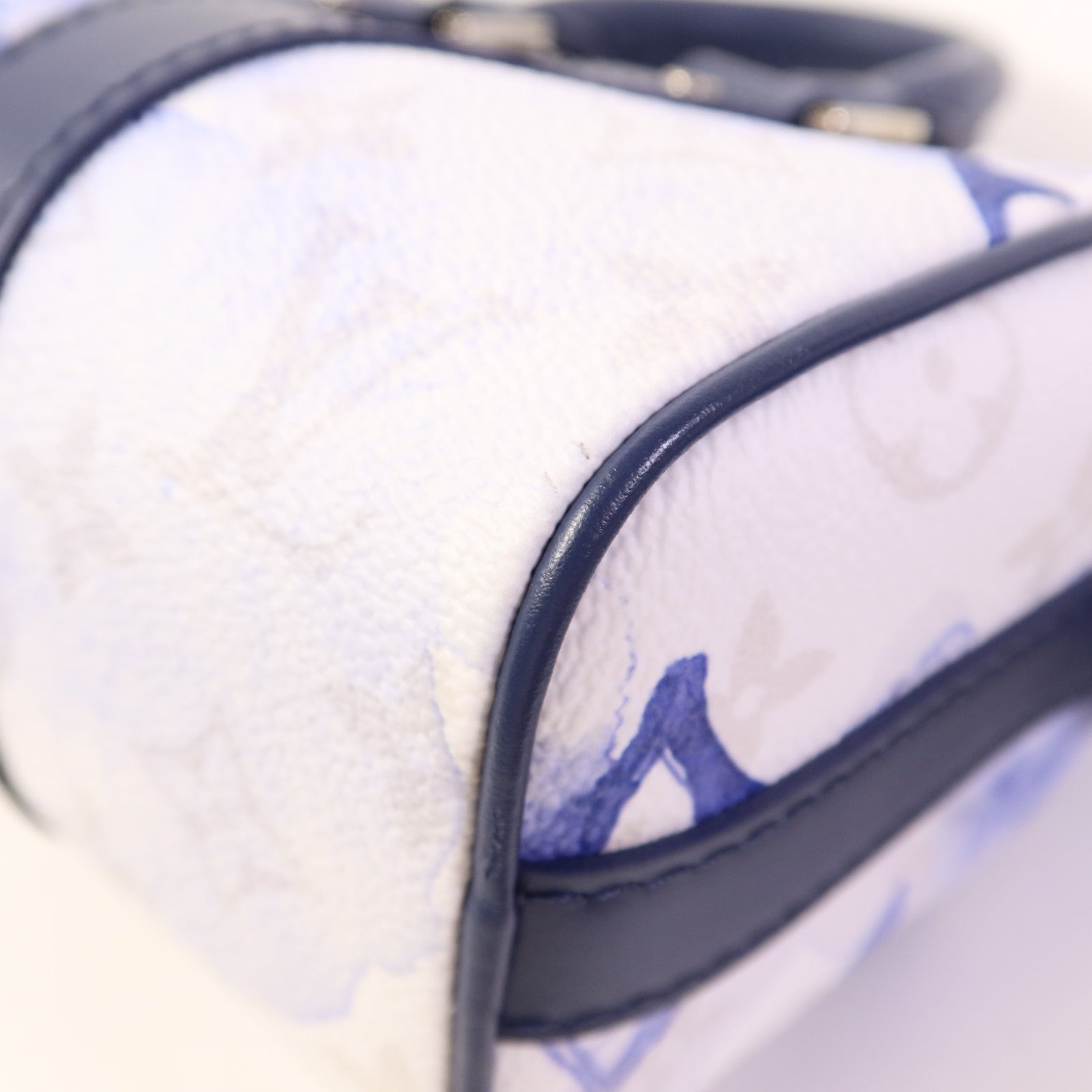 LOUIS VUITTON Watercolor Monogram Keepall XS銀扣手挽肩背兩用袋