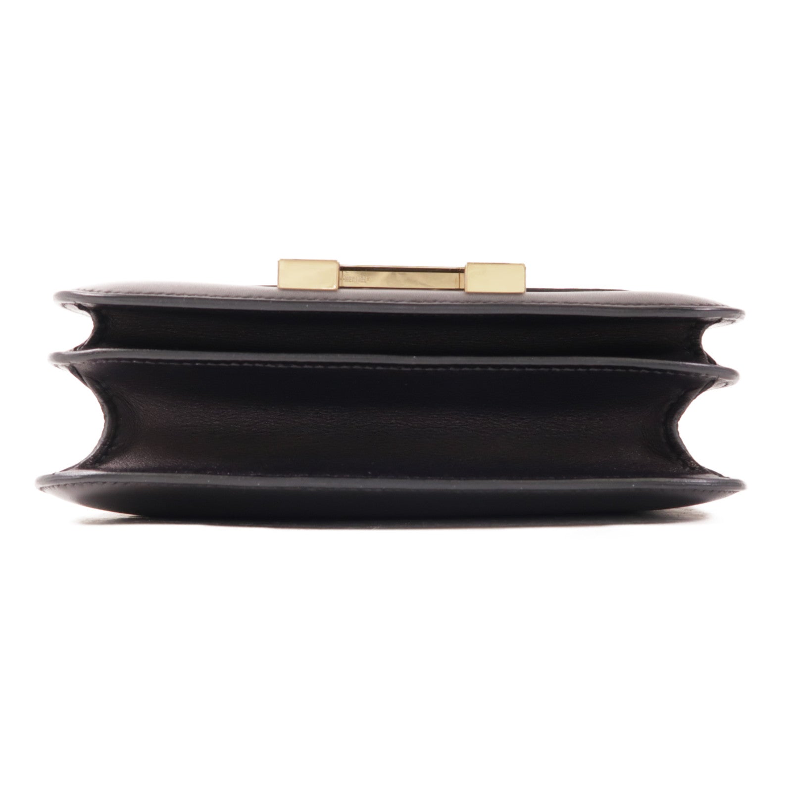 HERMES Evercalf皮革Constance 24金扣肩背袋Bleu Indigo