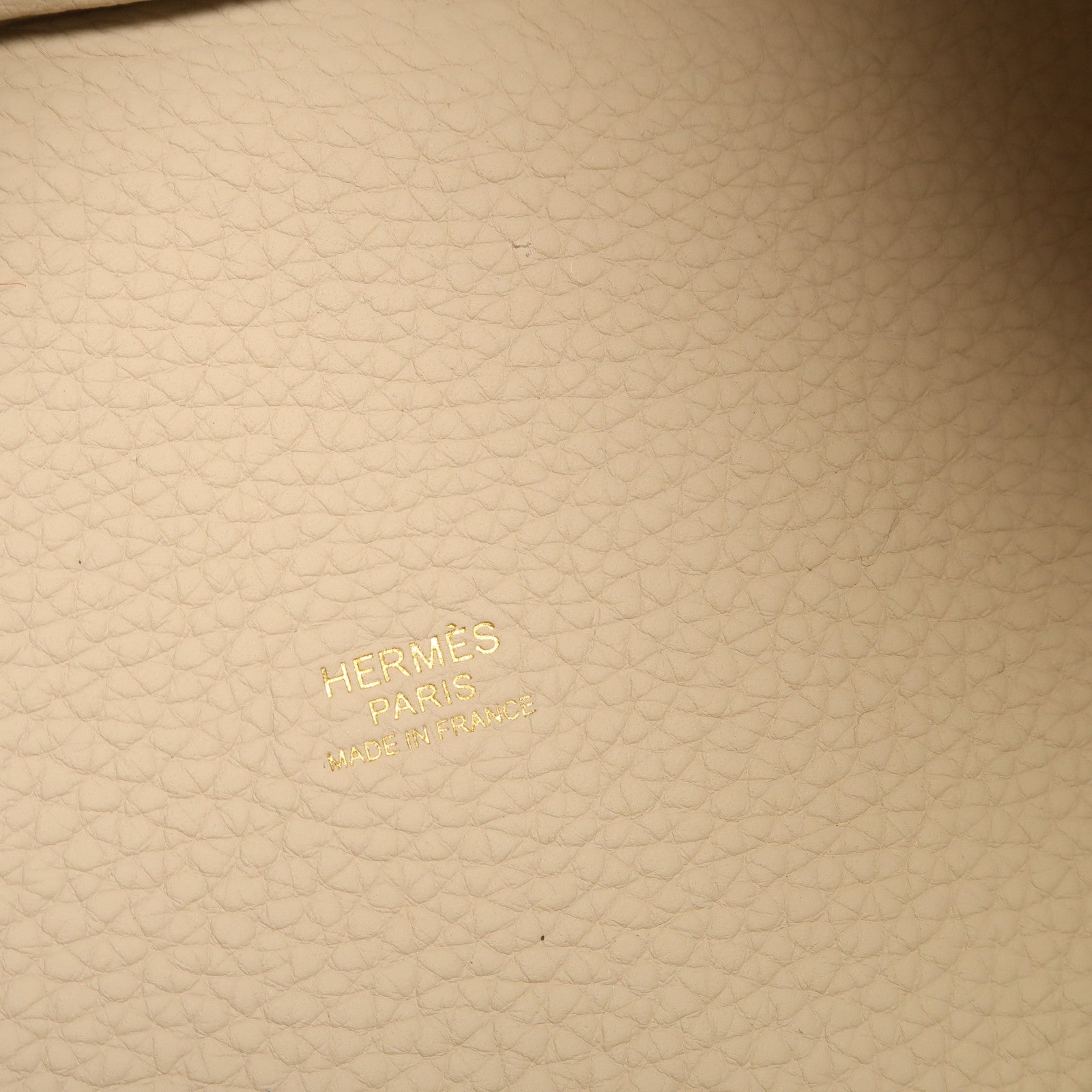 HERMES Clemence皮革Picotin PM金扣手挽袋