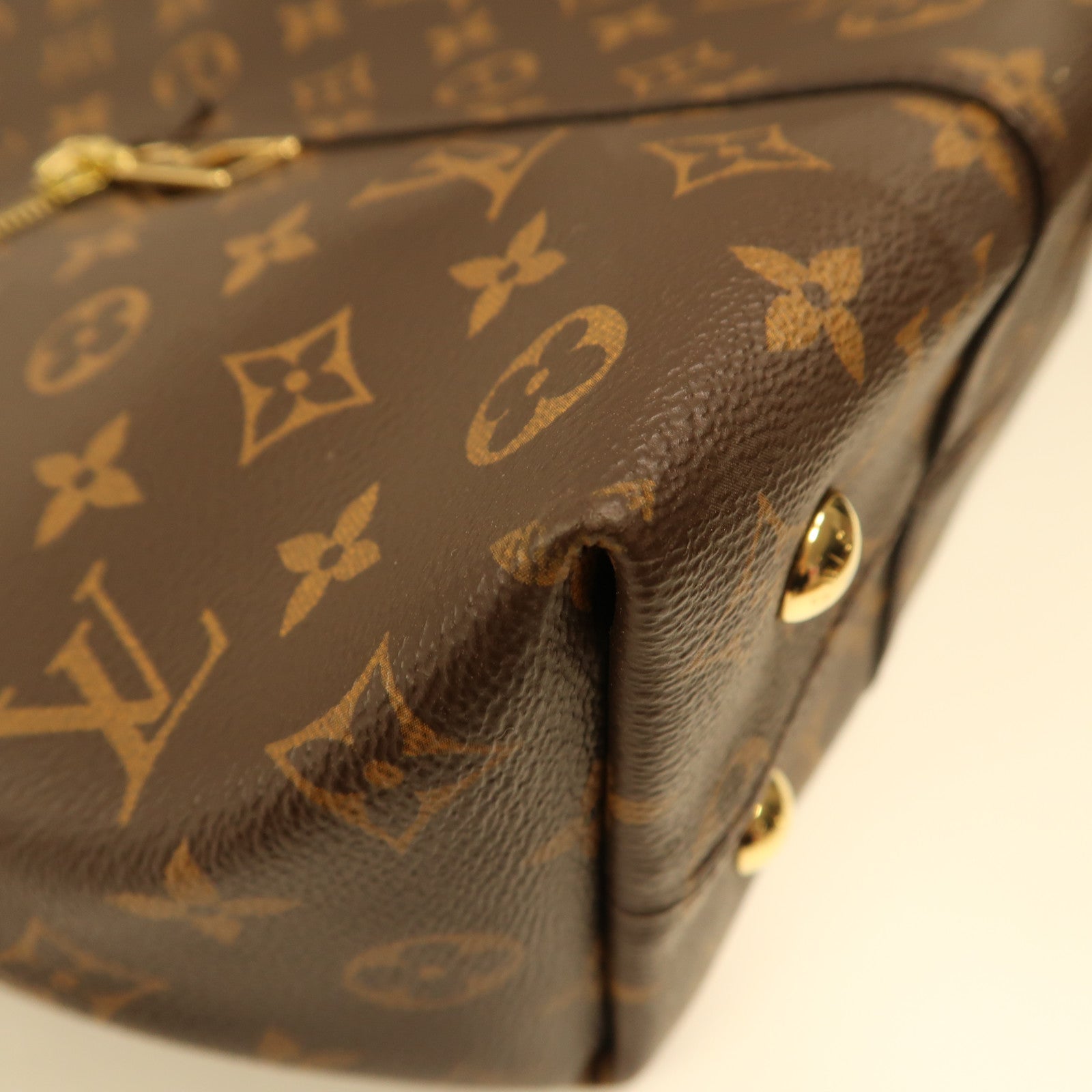 LOUIS VUITTON Monogram Melie金扣手挽肩背兩用袋啡色
