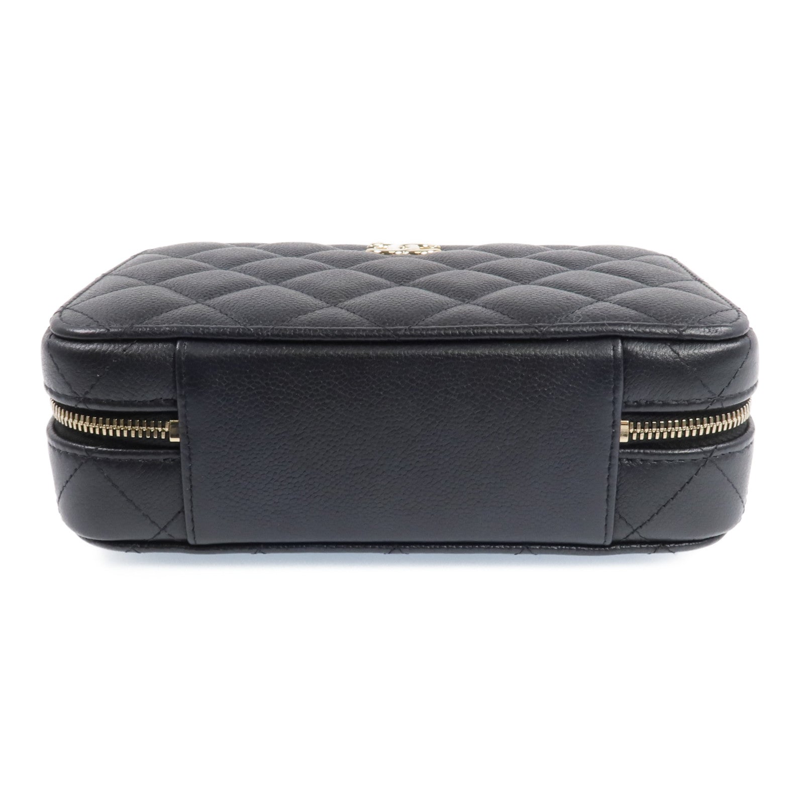 CHANEL 【激減優惠】牛皮皮革Vanity Case金扣手挽肩背兩用袋
