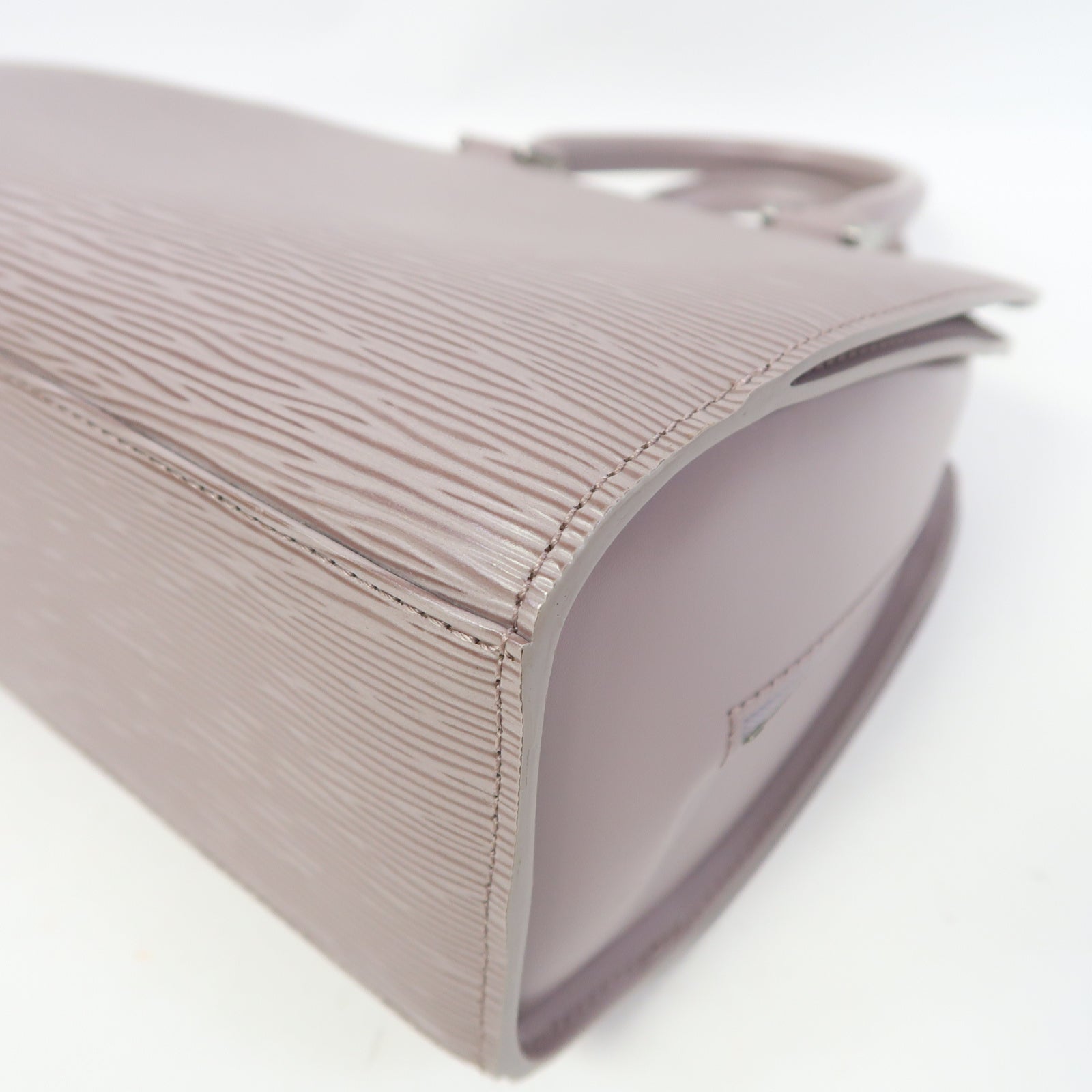 LOUIS VUITTON Epi Pont Neuf銀扣手挽袋紫色