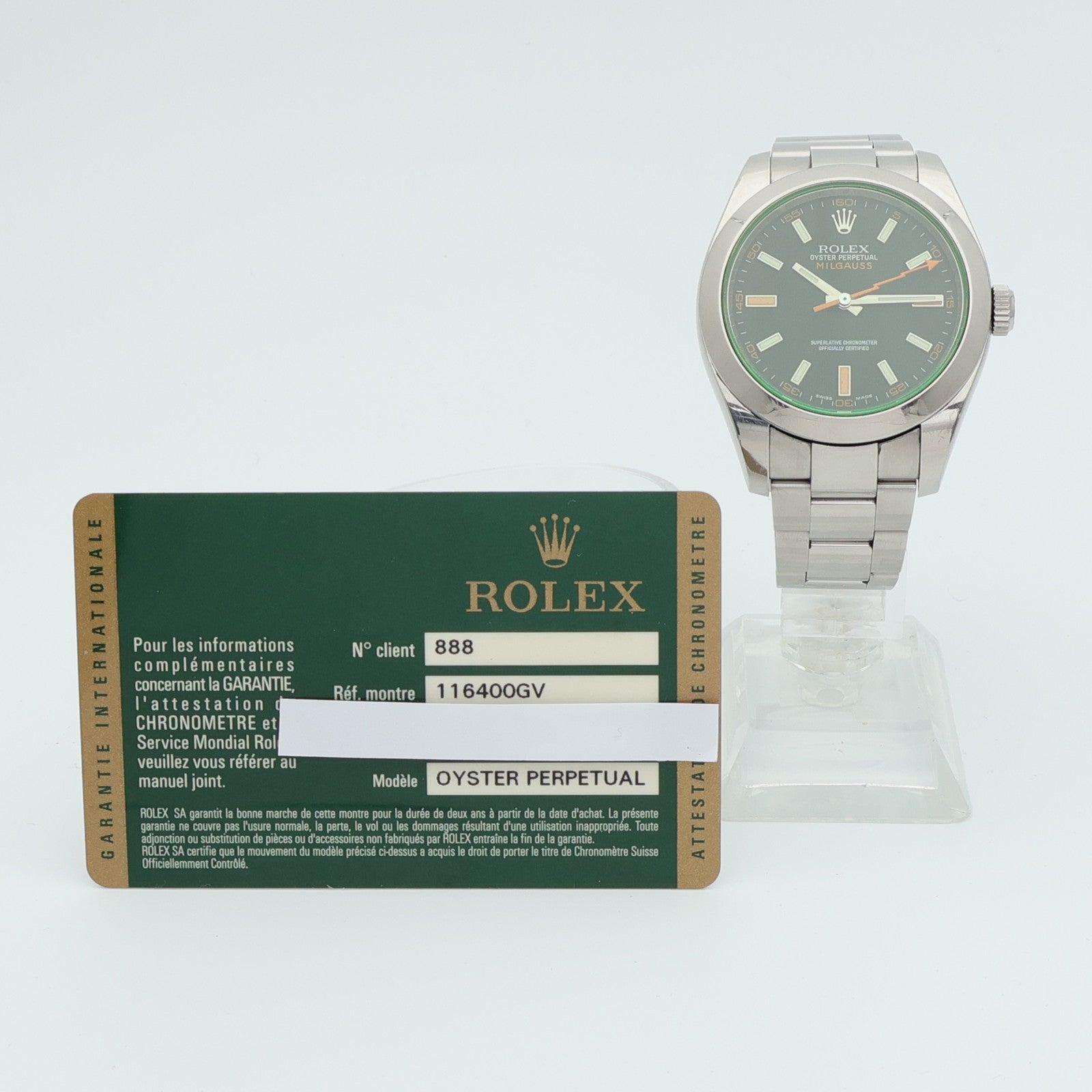 ROLEX Milgauss 116400GV