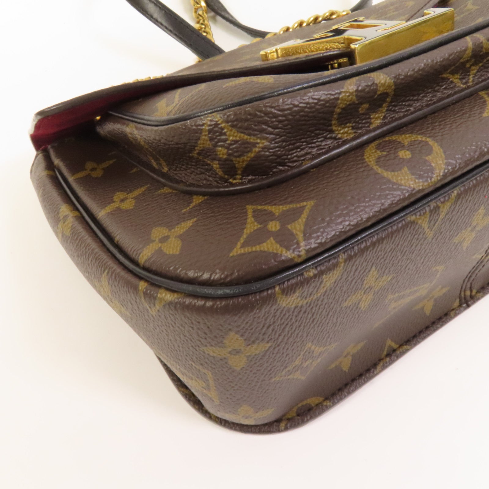 LOUIS VUITTON Monogram Passy金扣肩背袋棕色