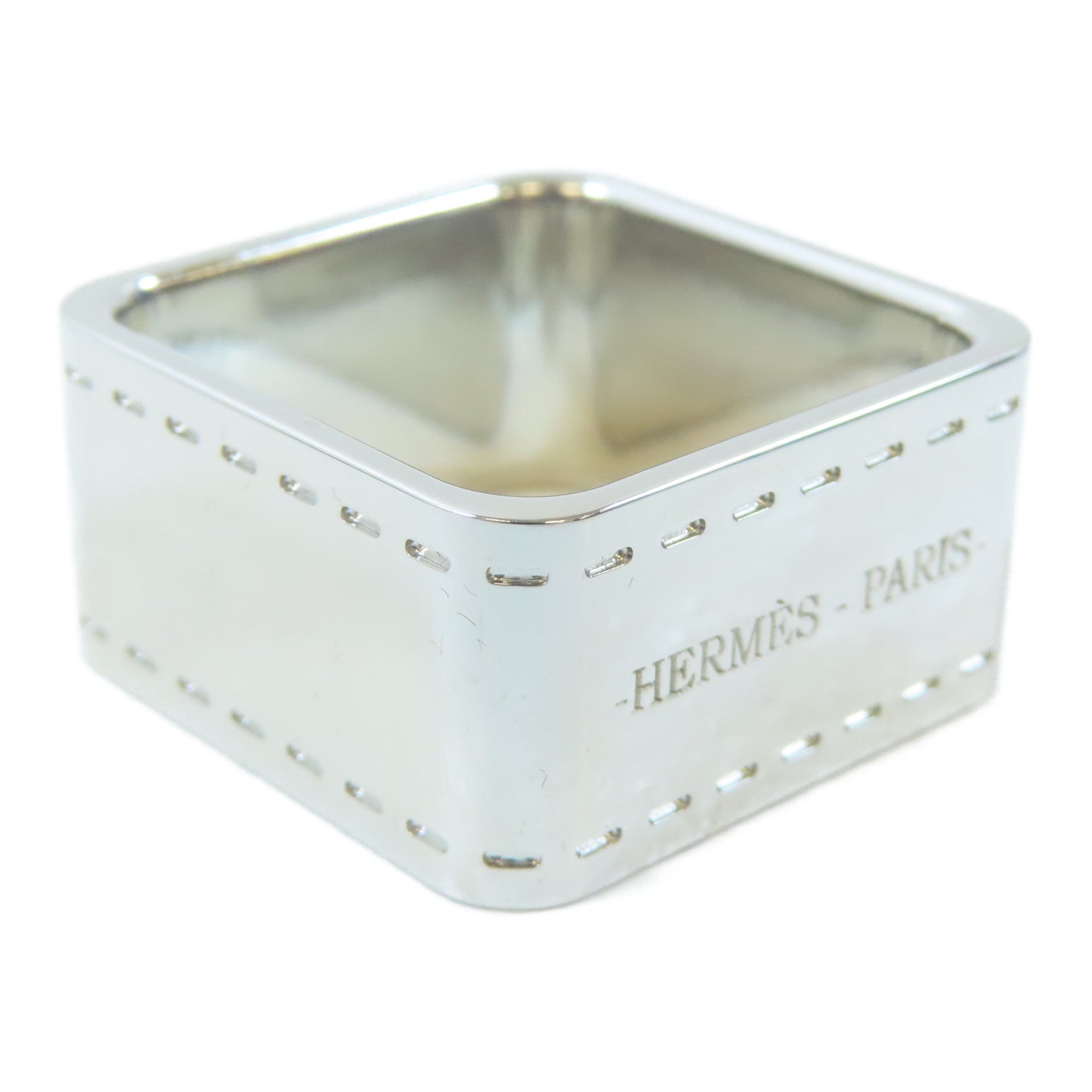 HERMES 【激減優惠】金屬Scarf Ring圍巾環銀色