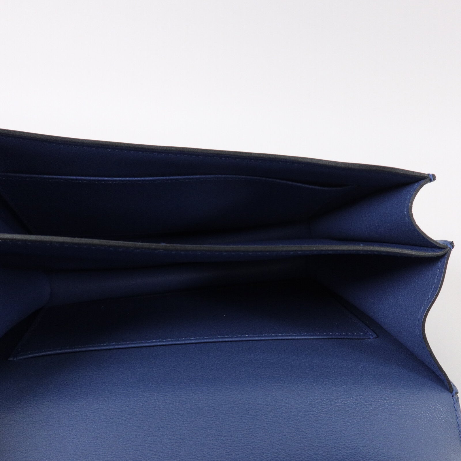HERMES Swift皮革Constance Mini肩背袋Bleu Agate